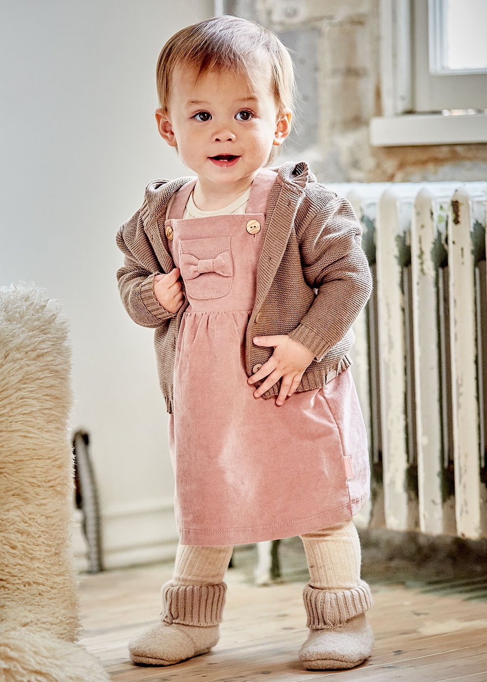 MAXIMO Latzkleid aufgesetzte Tasche hoher Baumwollanteil, Stretch-Cord, mit günstig online kaufen