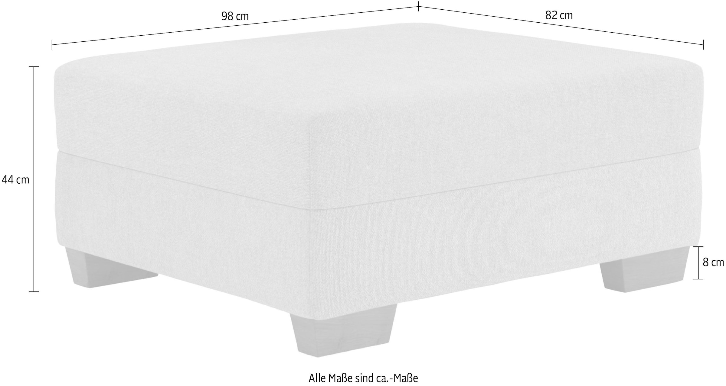 Mr. Couch Hocker »Helena«, Mit DuraSpring-Taschenfederkern, bis 140 kg belastbar