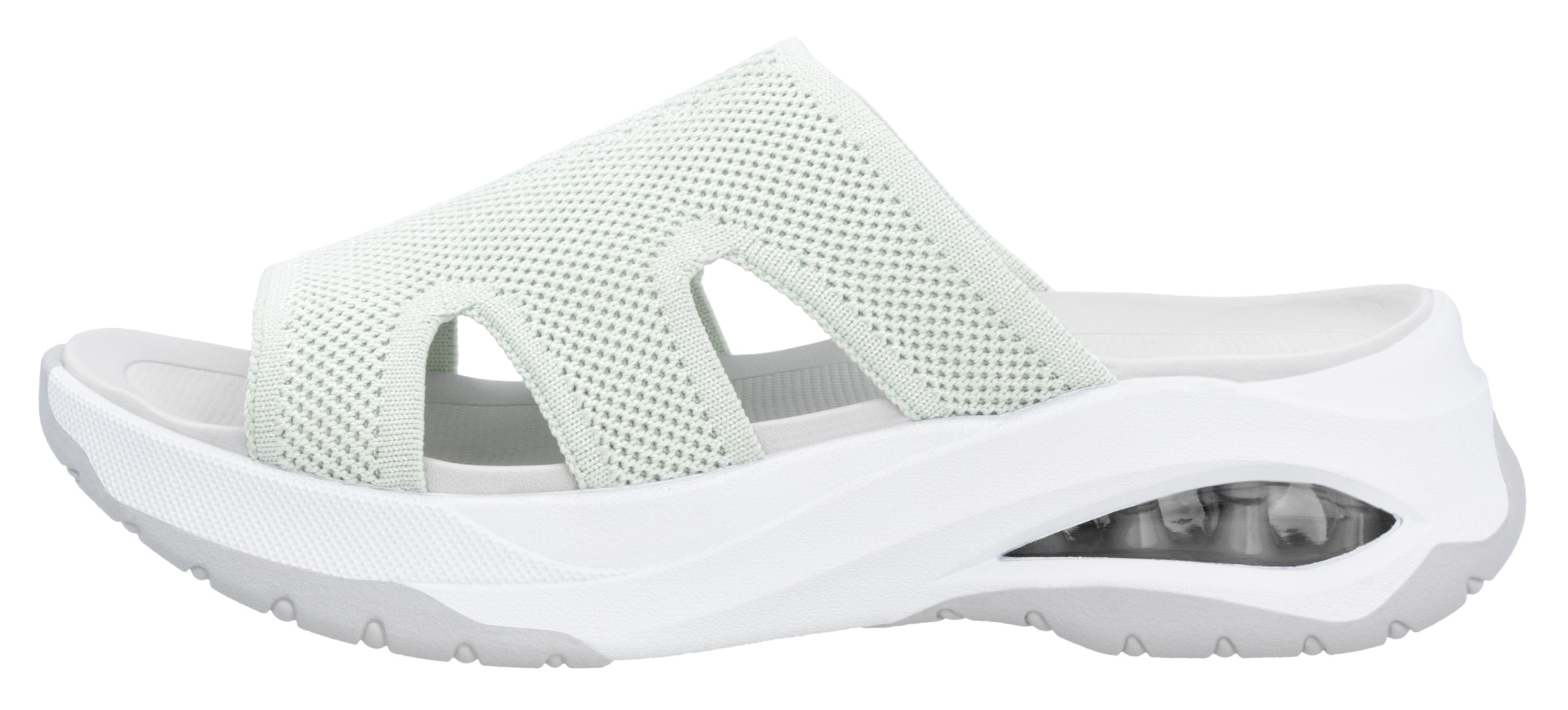 RIEKER Sport Pantolette »vegan«, Sommerschuh, Hausschuh, Keilabsatz, in der Maschine waschbar