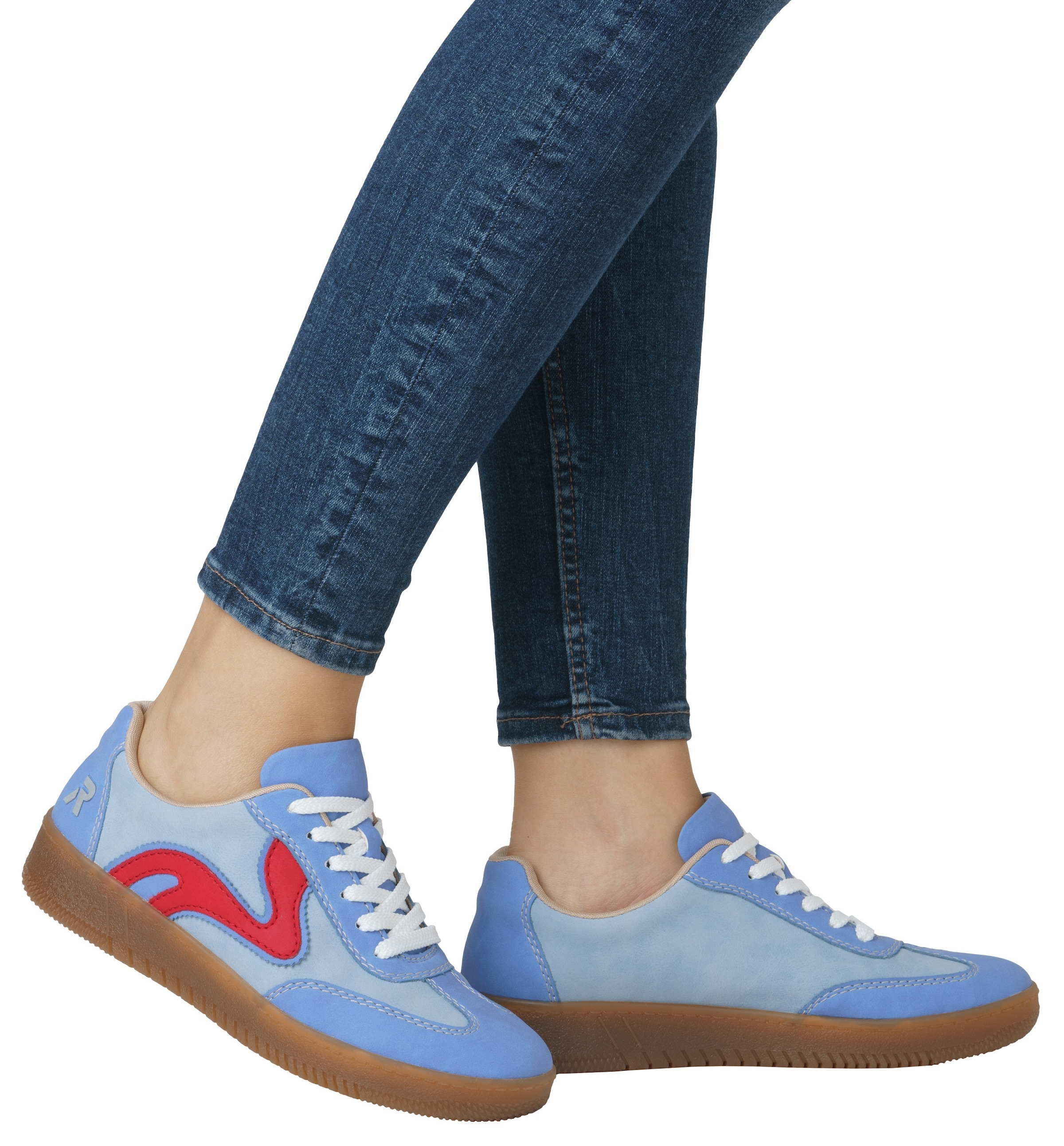 RIEKER Sport Plateausneaker, Freizeitschuh, Halbschuh, Schnürschuh in veganer Verarbeitung