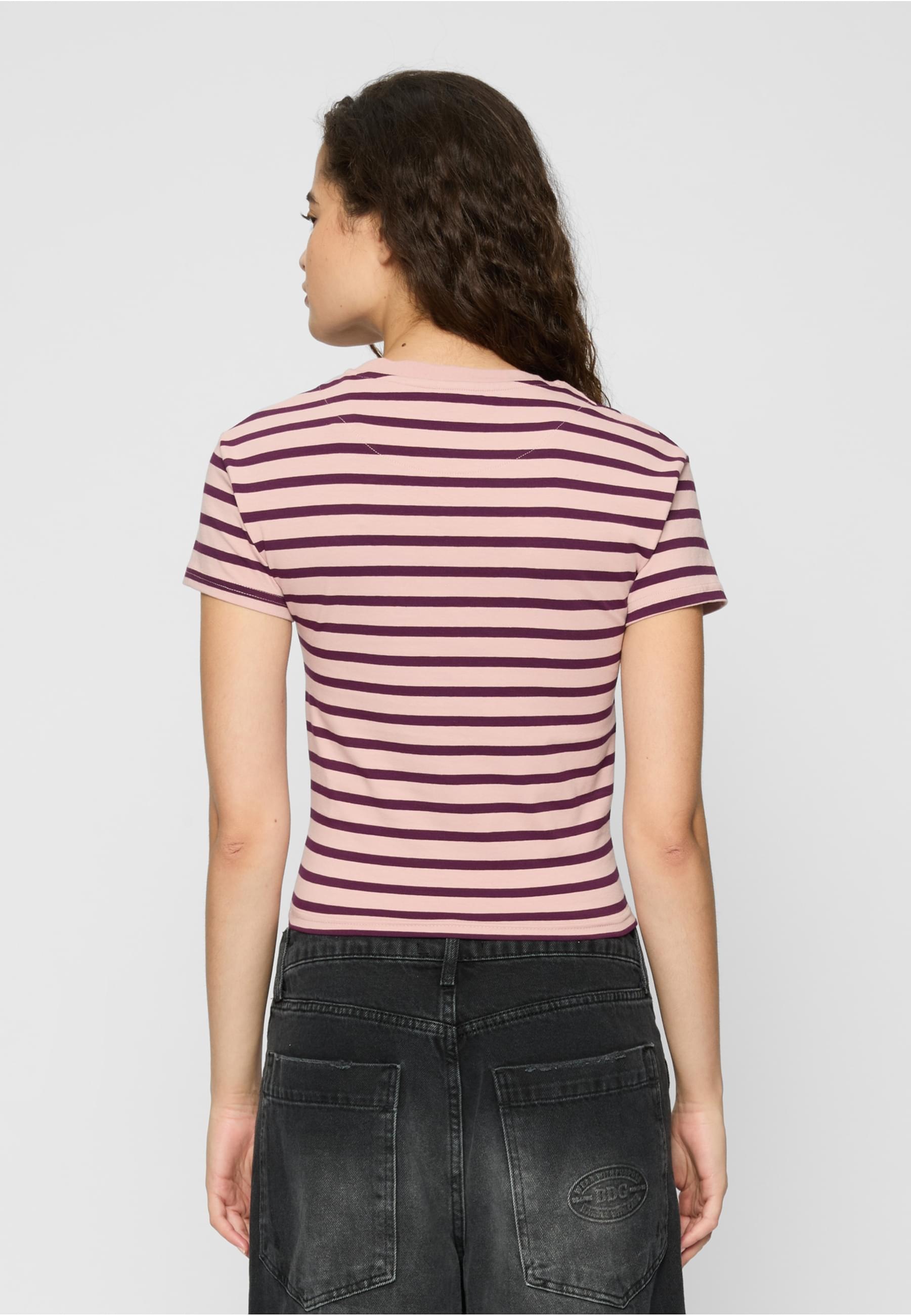 Karl Kani T-Shirt »Karl Kani Damen KW221-067-1 KK Small Signature tight Stripe Tee«, (1 tlg.)