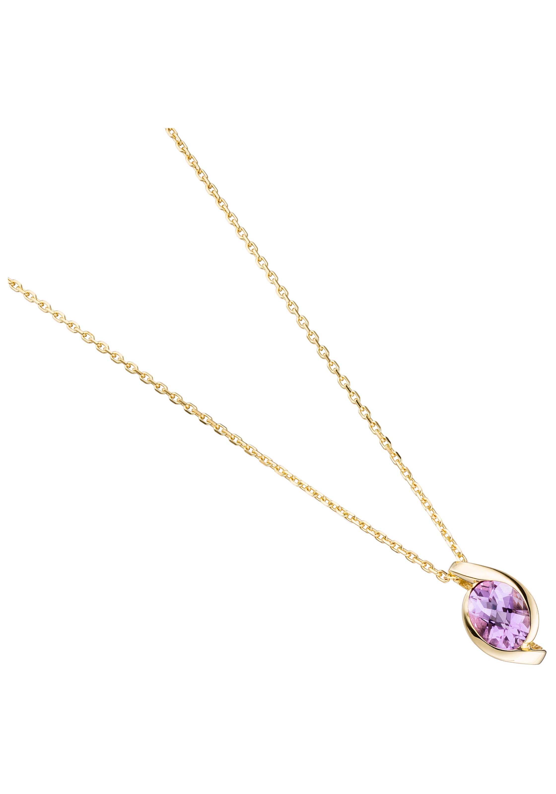 JOBO Kettenanhänger »Anhänger mit Amethyst«, 333 Gold