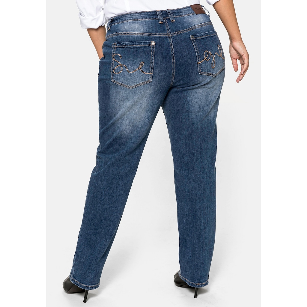 Sheego Stretch-Jeans »Große Größen«, Bauch-weg-Effekt