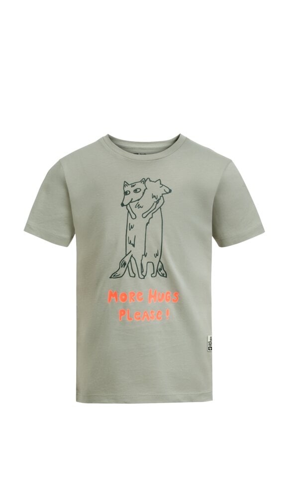 T-Shirt »MORE HUGS T K«, mit Umarmungsmotiv