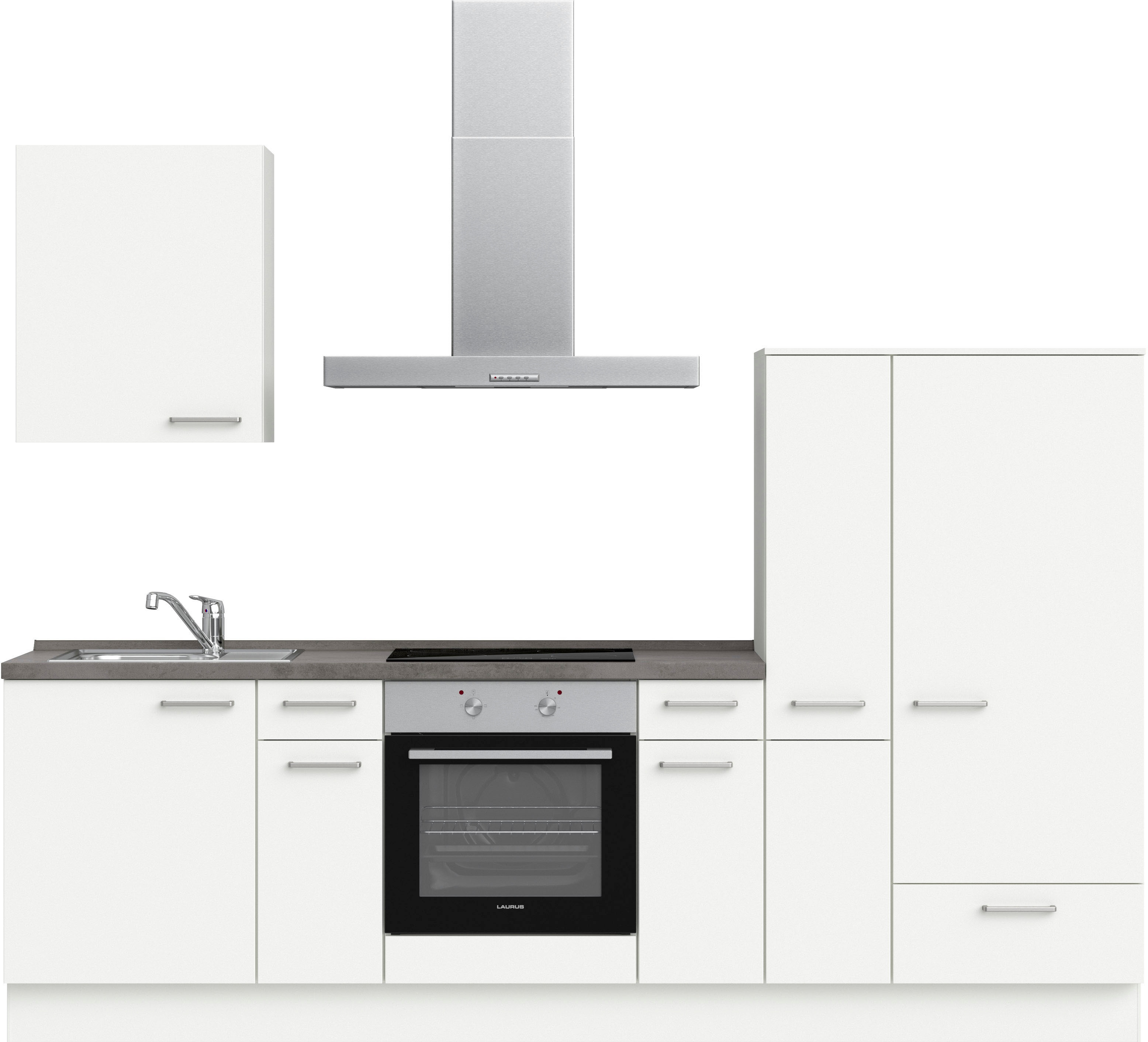 nobilia ""Touch I", NEU: individuell anpassbar mit gratis Profi-Beratung" vormontiert, Breite 270 cm, Ausrichtung wählbar, wahlw. mit E-Geräten