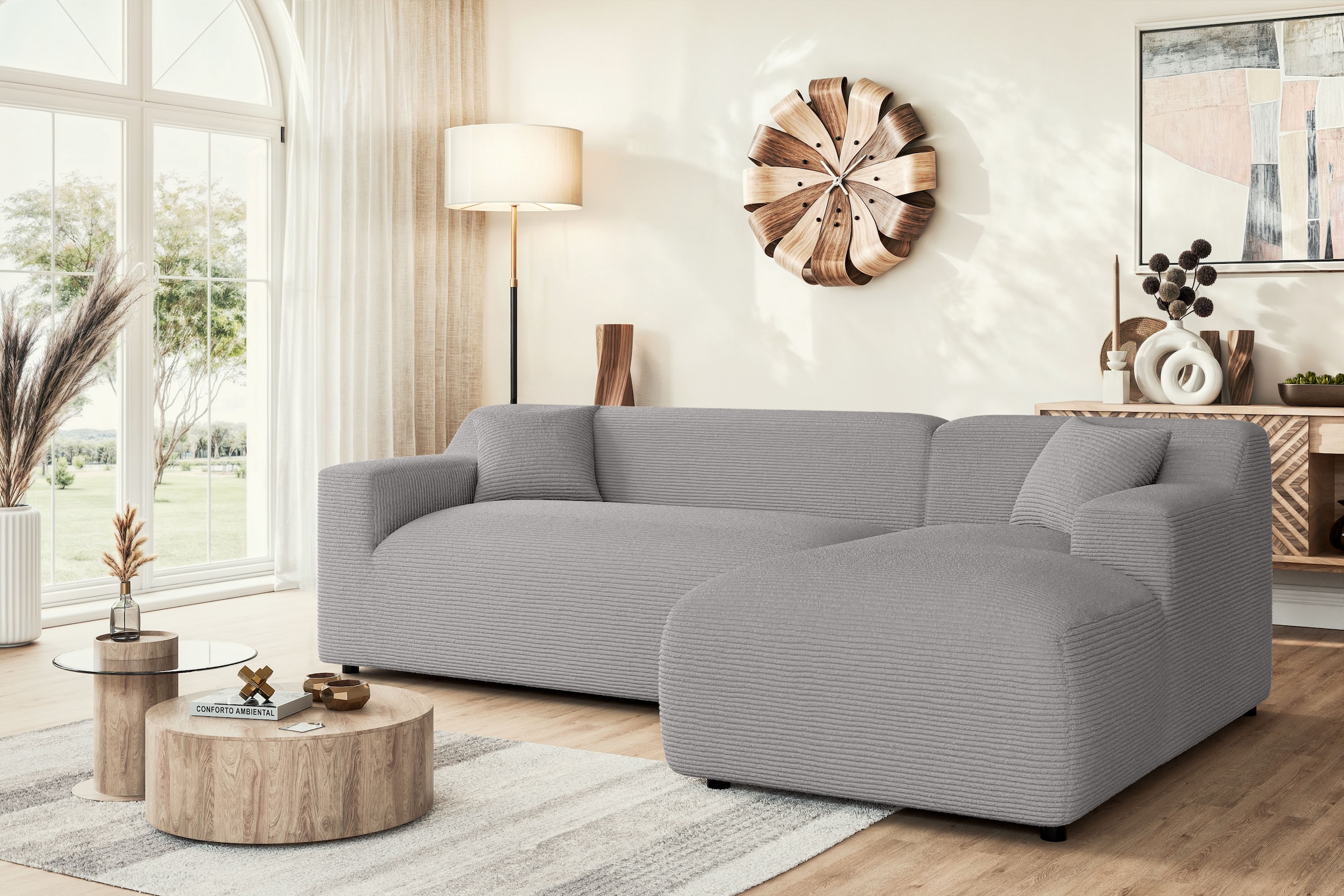 Home affaire Ecksofa "LILLIANA Designsofa, L-Form mit Recamiere rechts/link günstig online kaufen