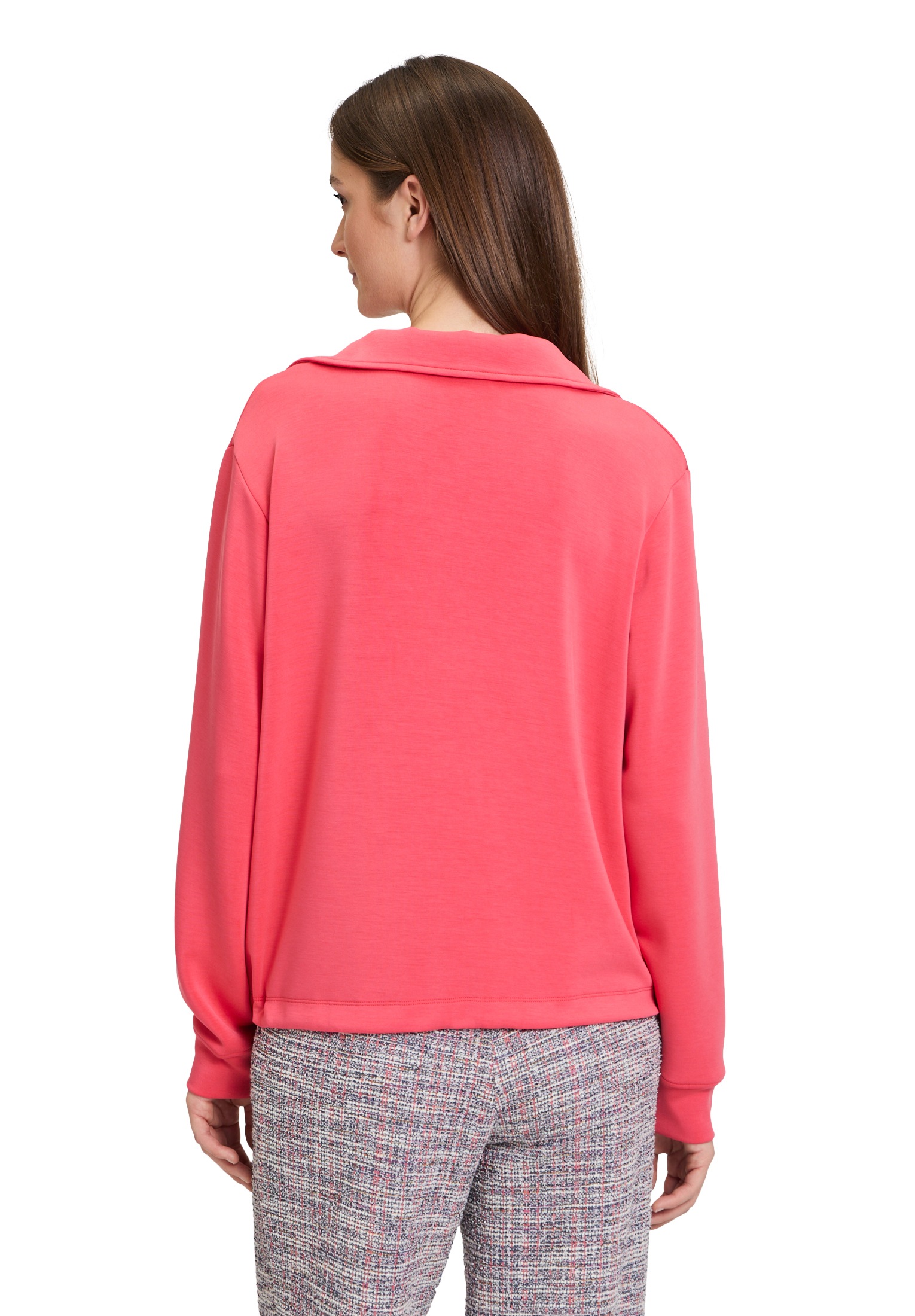Betty&Co Sweatshirt »Betty & Co Damen Sweatshirt mit Kragen«, Tunnelzug