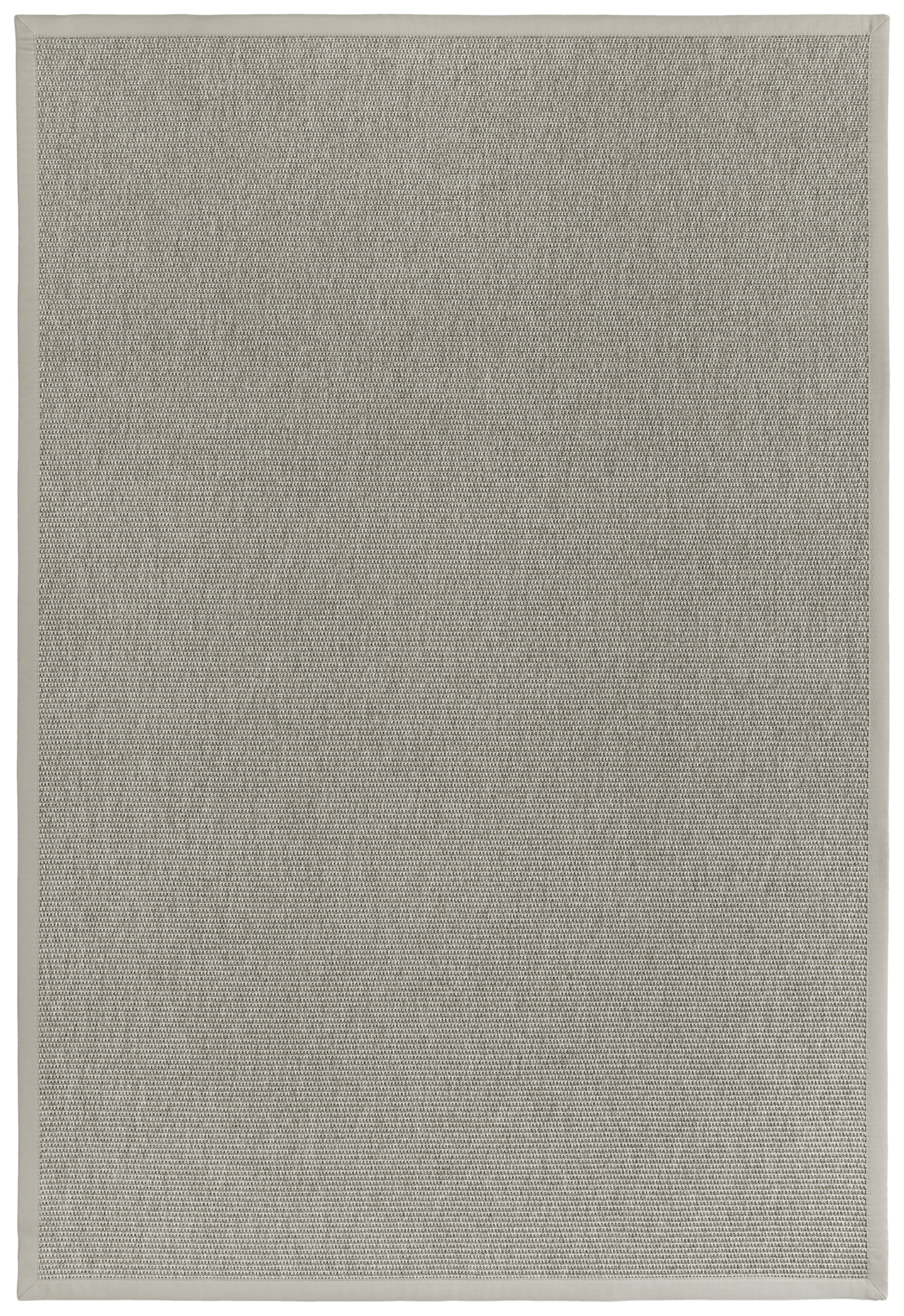 Thumbnail - Dekowe Teppich "Basic S2 Twill" rechteckig 10 mm Höhe meliert, Sisaloptik, mit Bordüre, In- und Outdoor geeignet