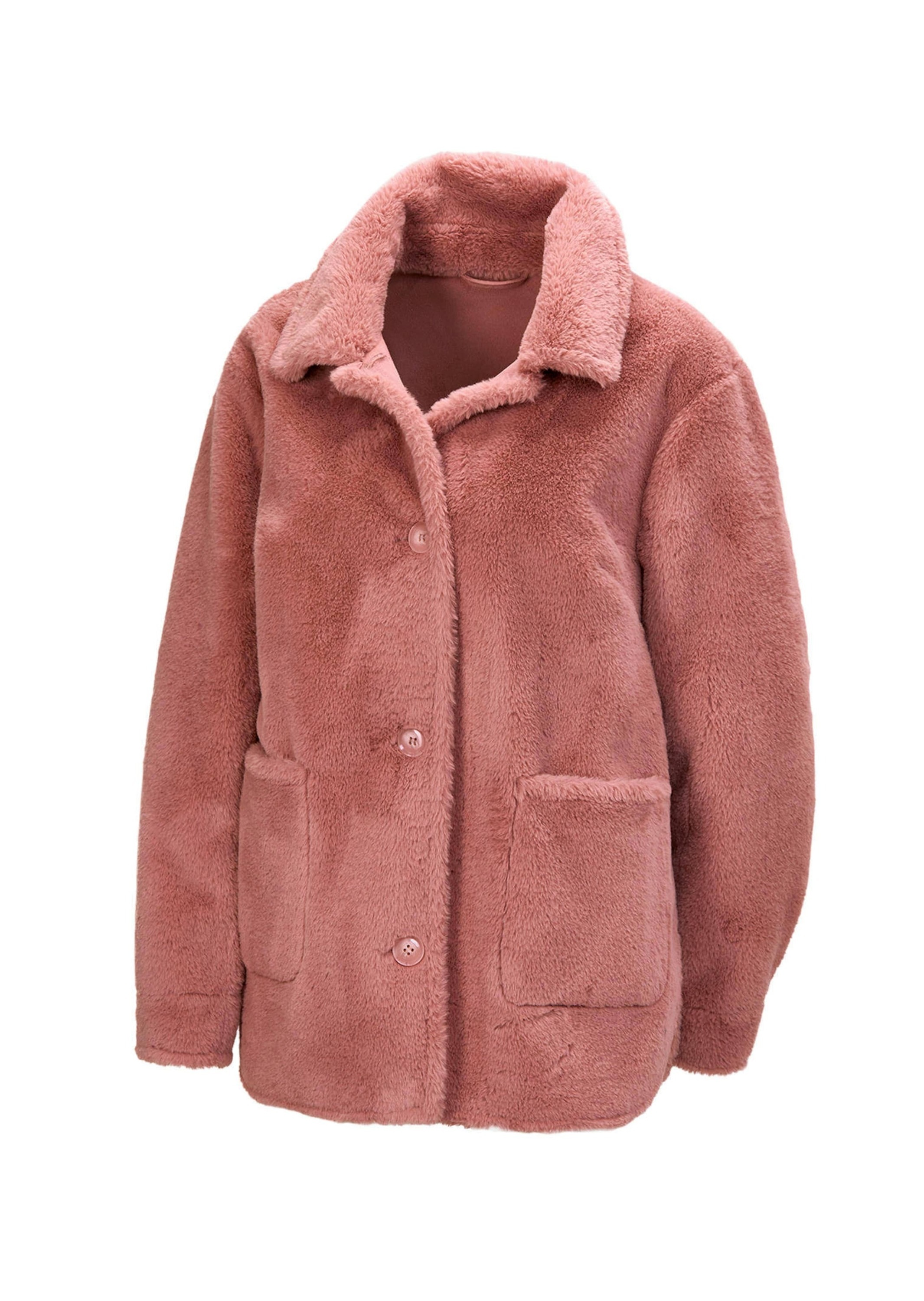 GOLDNER Kurzjacke "Kurzgröße Luxuriöse Fellimitatjacke" Ohne günstig online kaufen