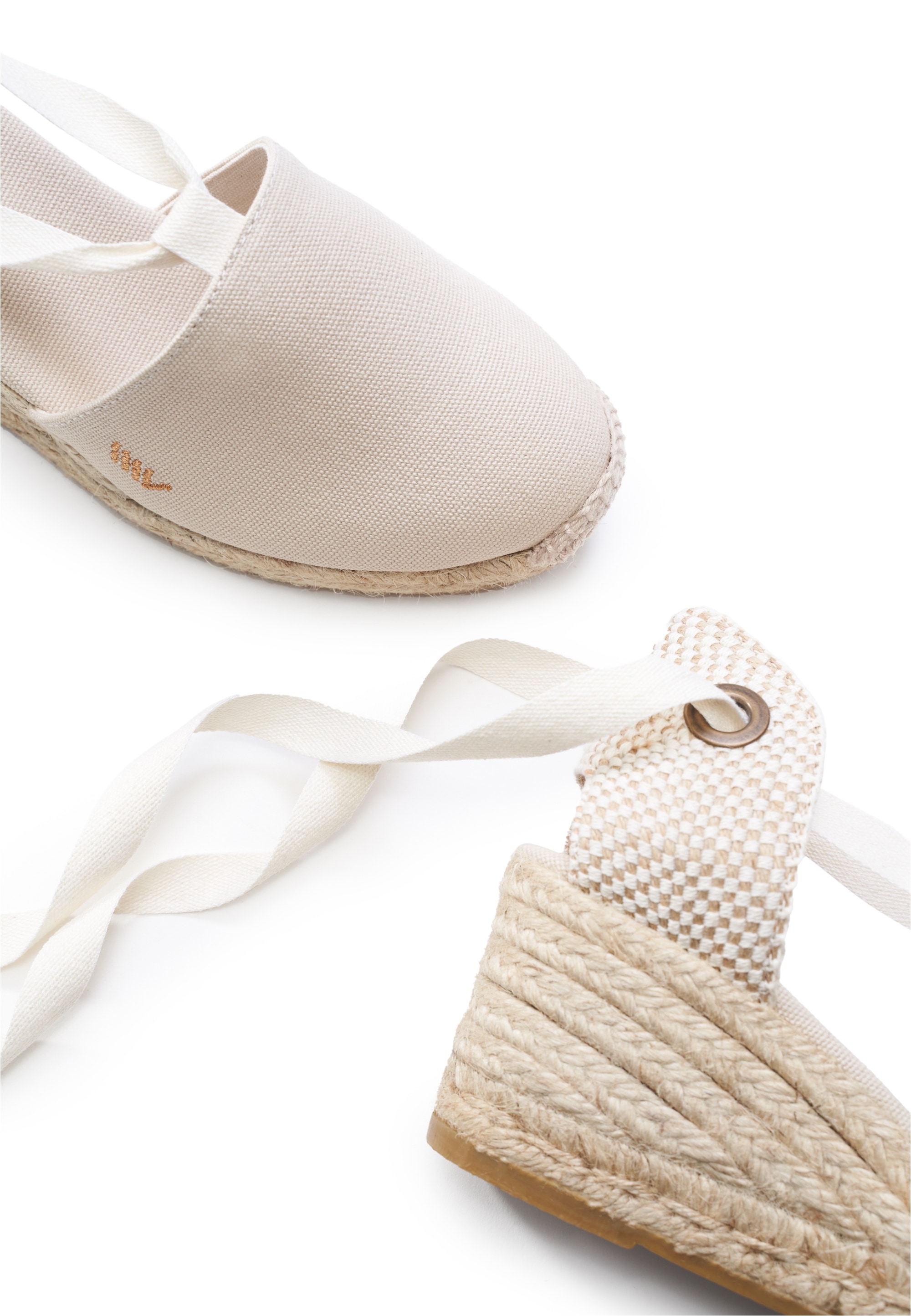 VISCATA Espadrille »Escala«, mit Keilabsatz und eleganter Knöchelschnürung