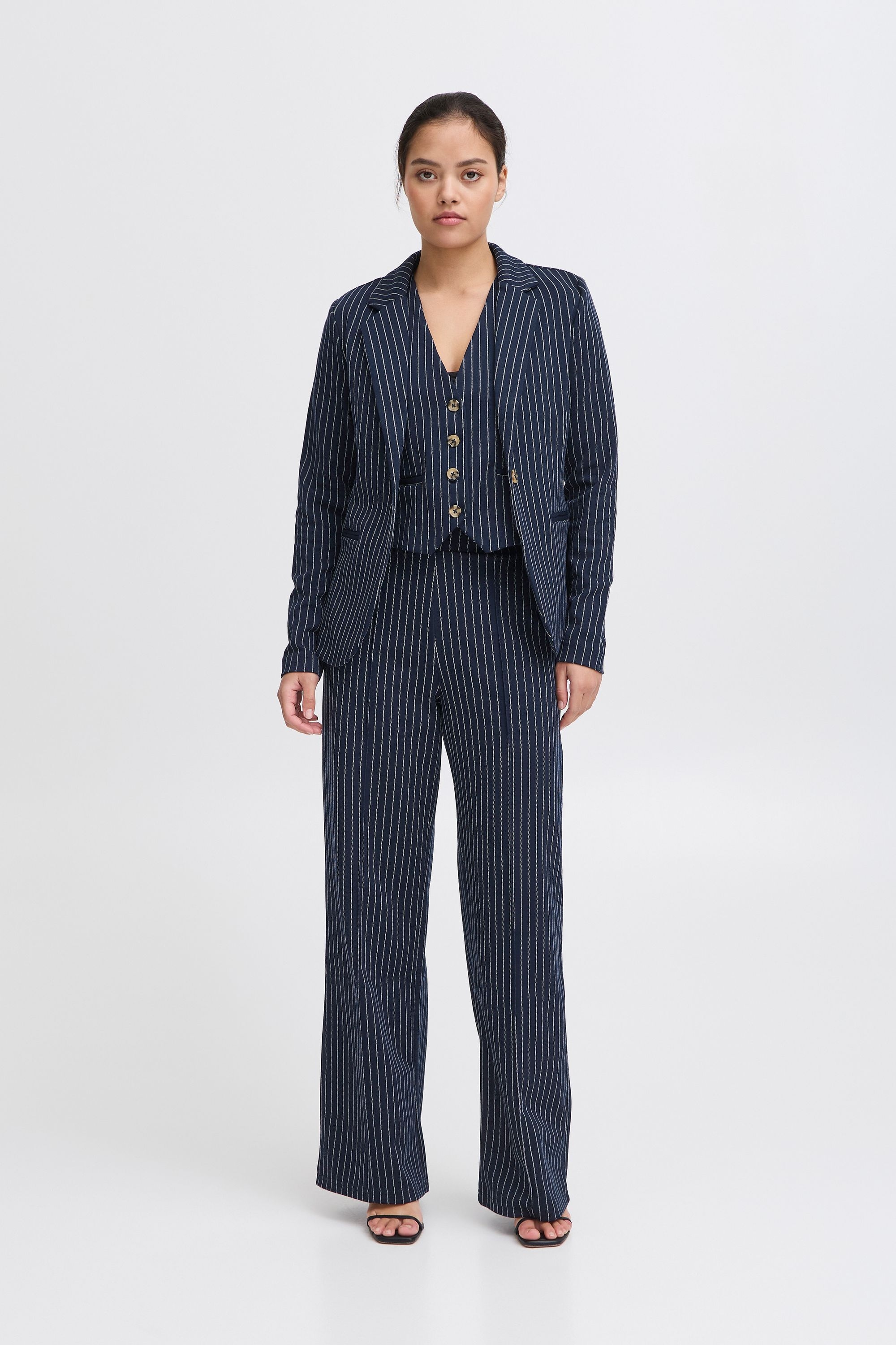 Ichi Kurzblazer »Kurzblazer IXKATE PINSTRIPED BL«
