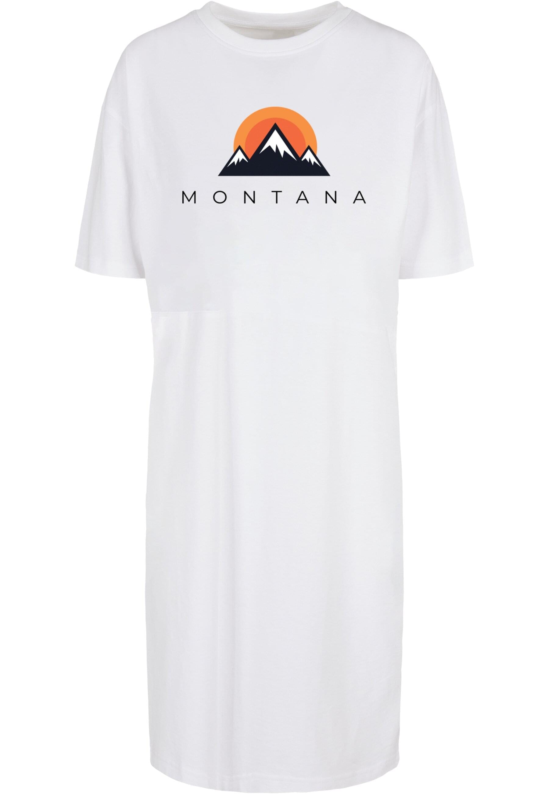 Shirtkleid »Merchcode Damen Ladies Montana Organic Oversized Slit Tee Dress«, (1 tlg.)