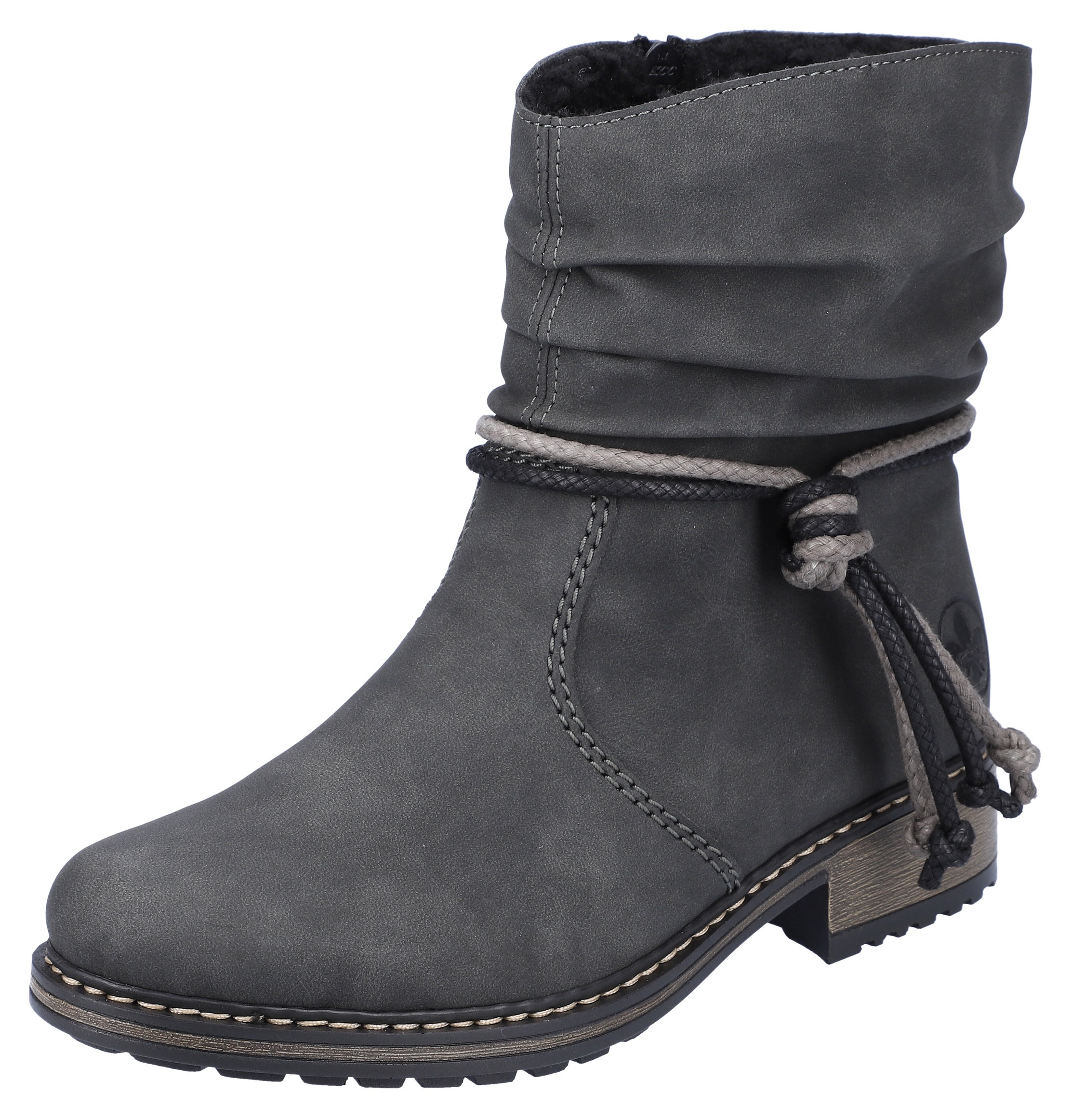 Thumbnail - Rieker Winterstiefelette, mit Zierbänder am slouchy Schaft
