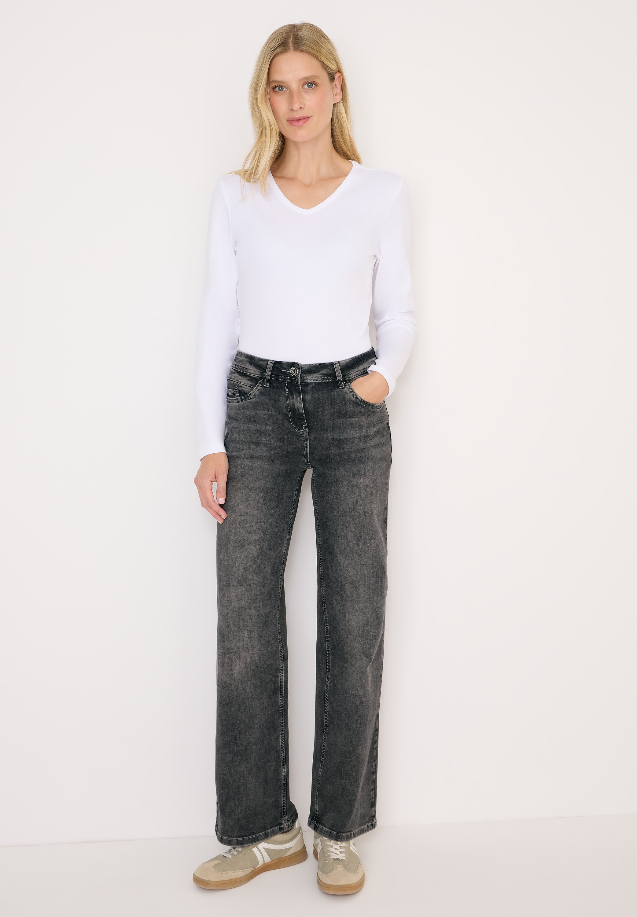 Cecil Slim-fit-Jeans, High Waist