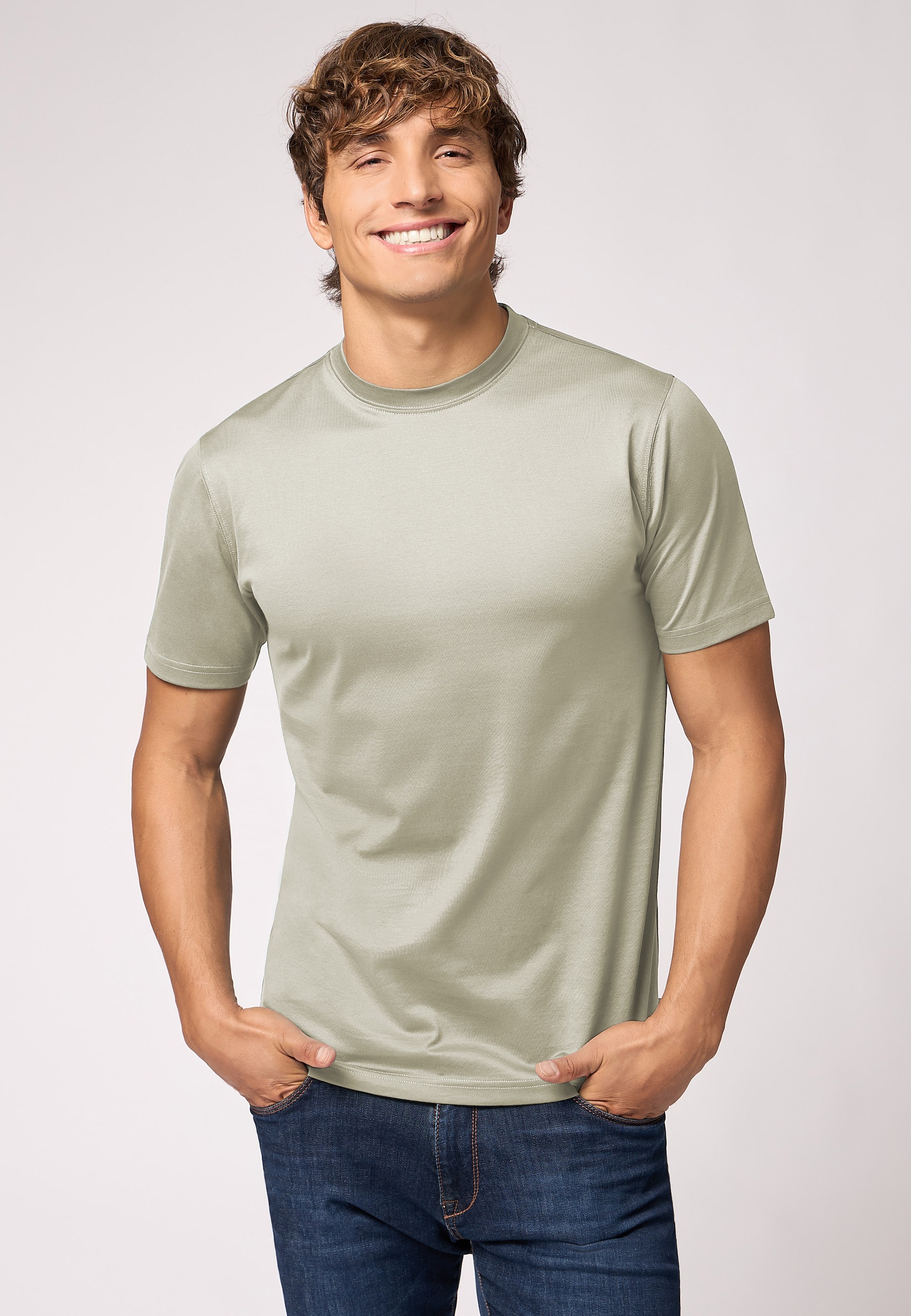 Roy Robson Rundhalsshirt "Basic Shirt" günstig online kaufen