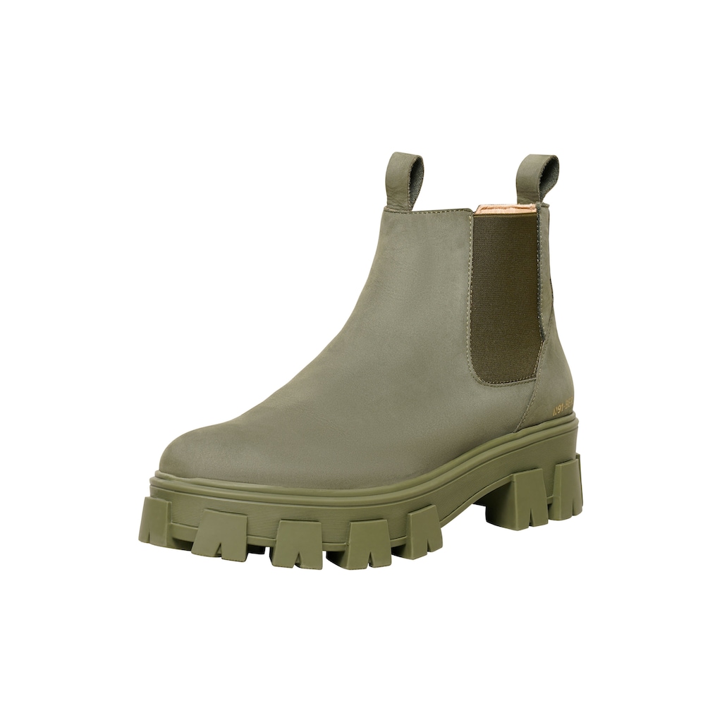 N91 Plateaustiefelette »Style Choice II Chelsea Boots«, Damen Stiefelette Leder handgefertigt, Lederboots