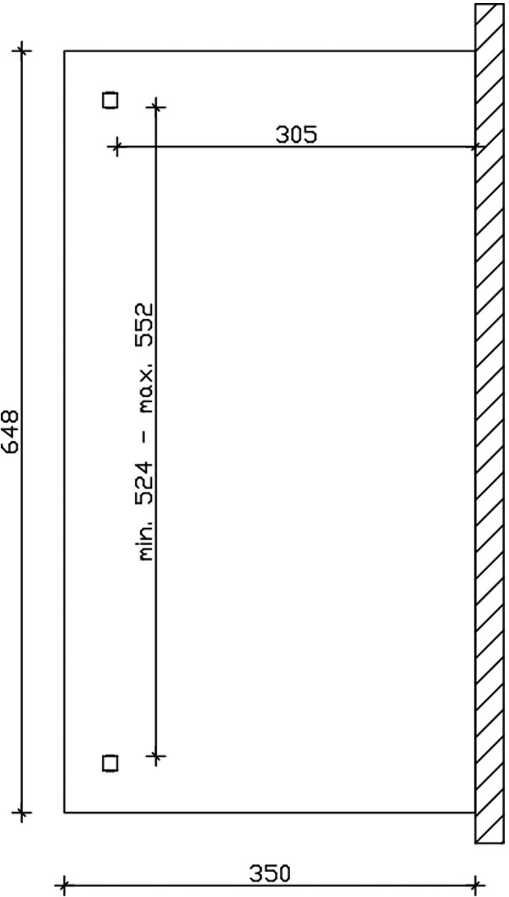 Skanholz Terrassendach »Ancona« Leimholz