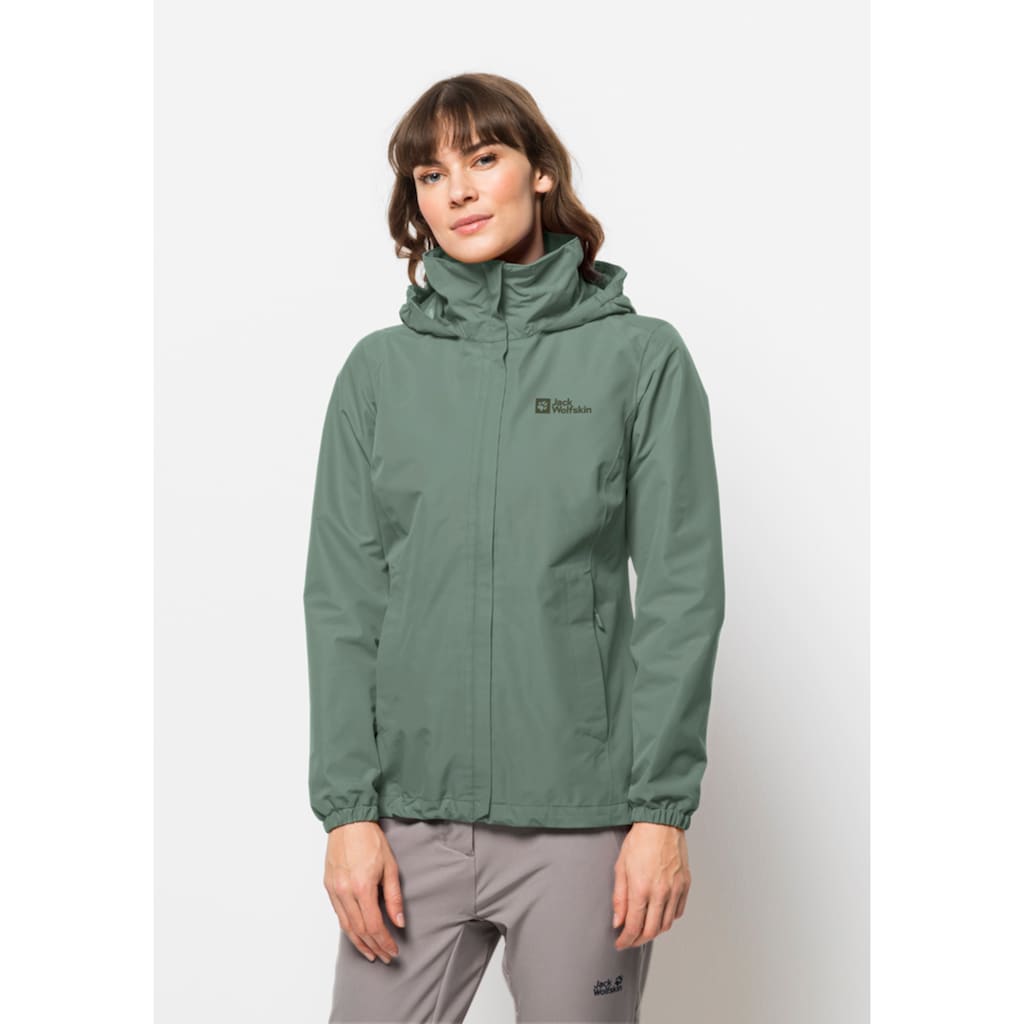 Jack Wolfskin Outdoorjacke »STORMY POINT 2L JKT W«, mit Kapuze