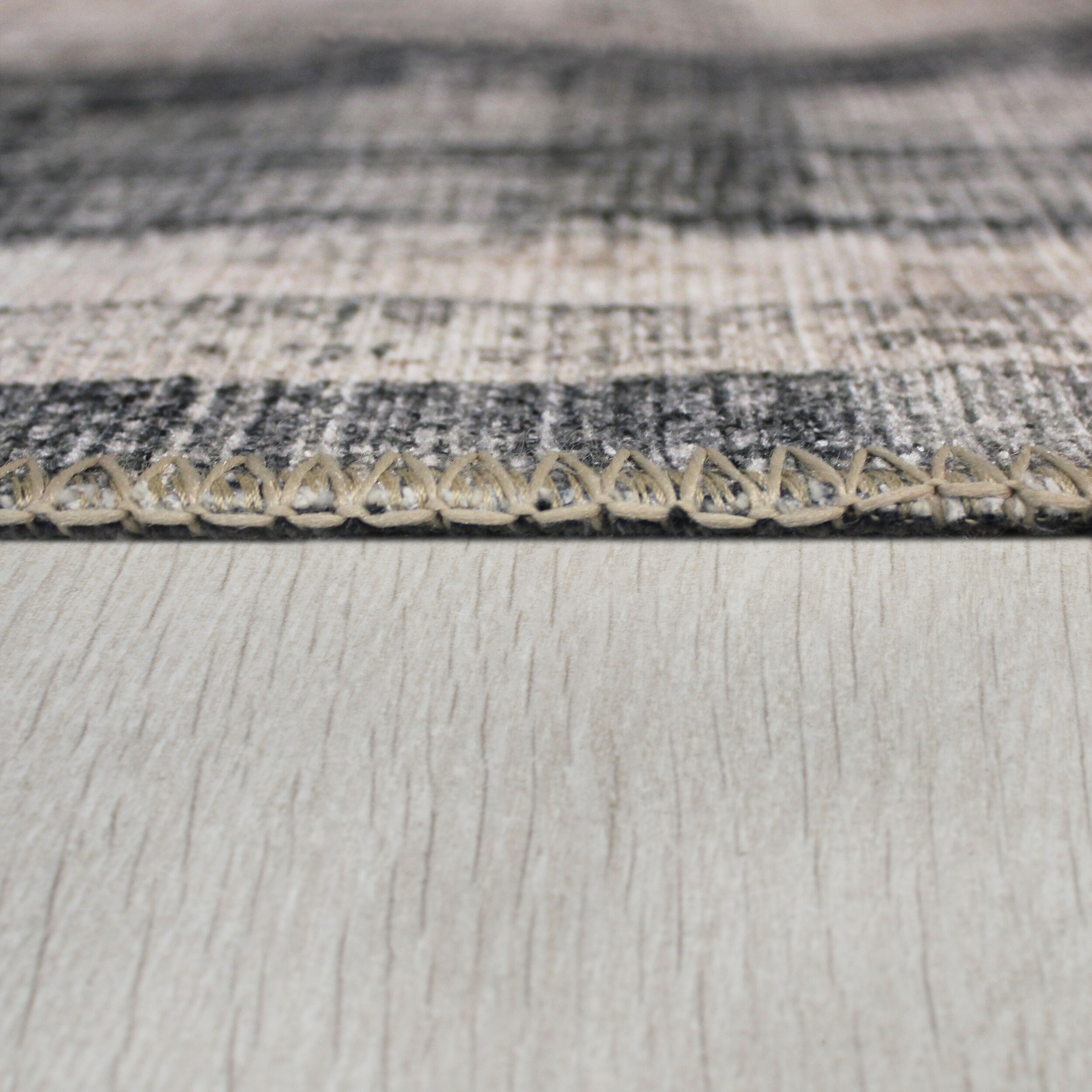 FLAIR RUGS Teppich »Silas«, rechteckig, 4 mm Höhe, Waschbarer Abstrakter Teppich