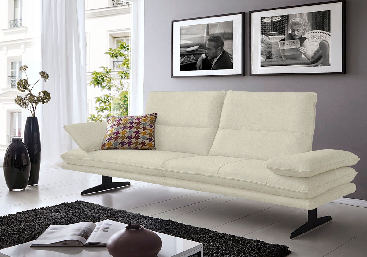 W.SCHILLIG 2,5-Sitzer "broadway, Designsofa mit tollem Sitzkomfort" Sitztiefenverstellung, Kopfteil- & Seitenteilverstellung, Breite 236cm