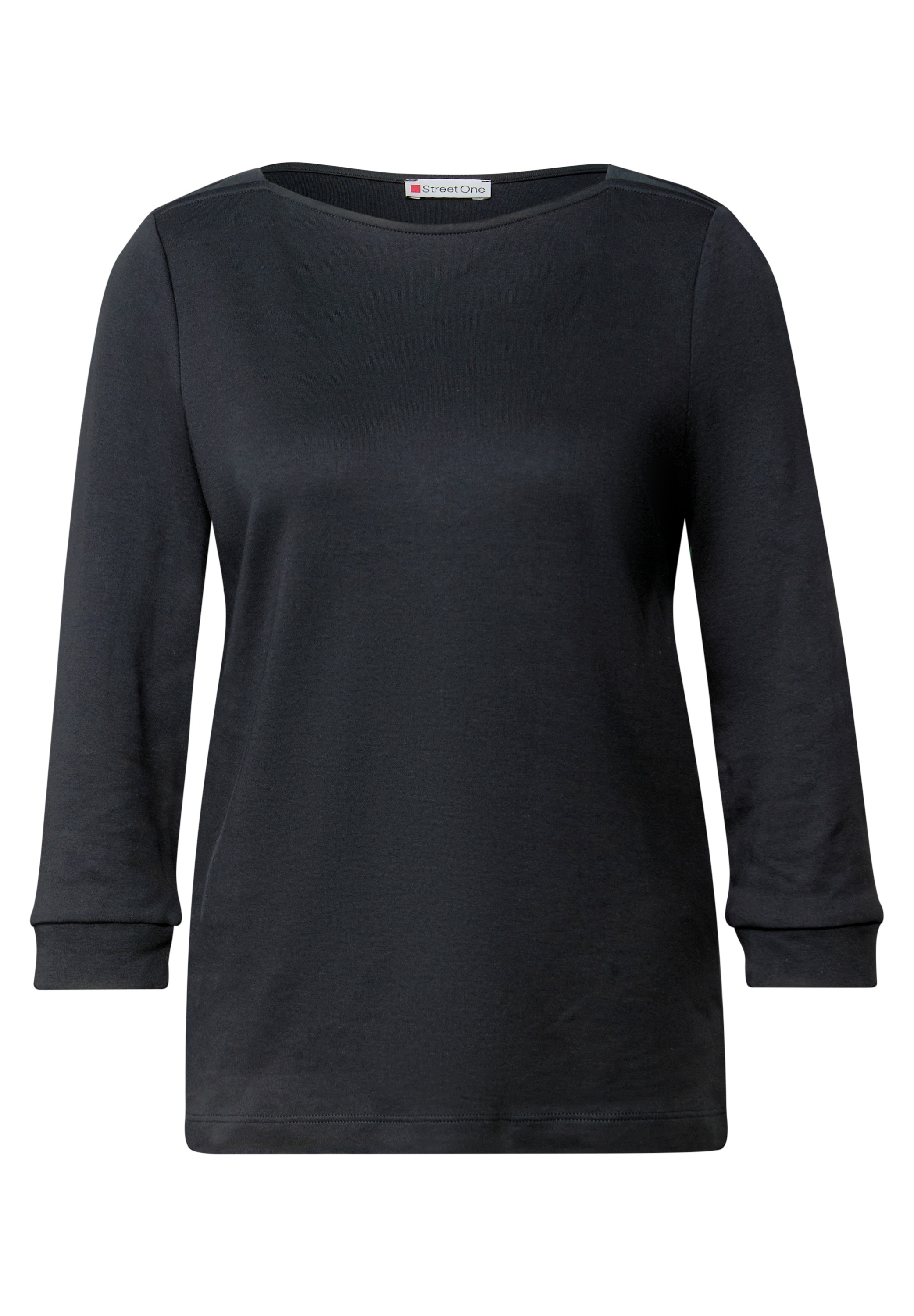 STREET ONE Langarmshirt, in Unifarbe