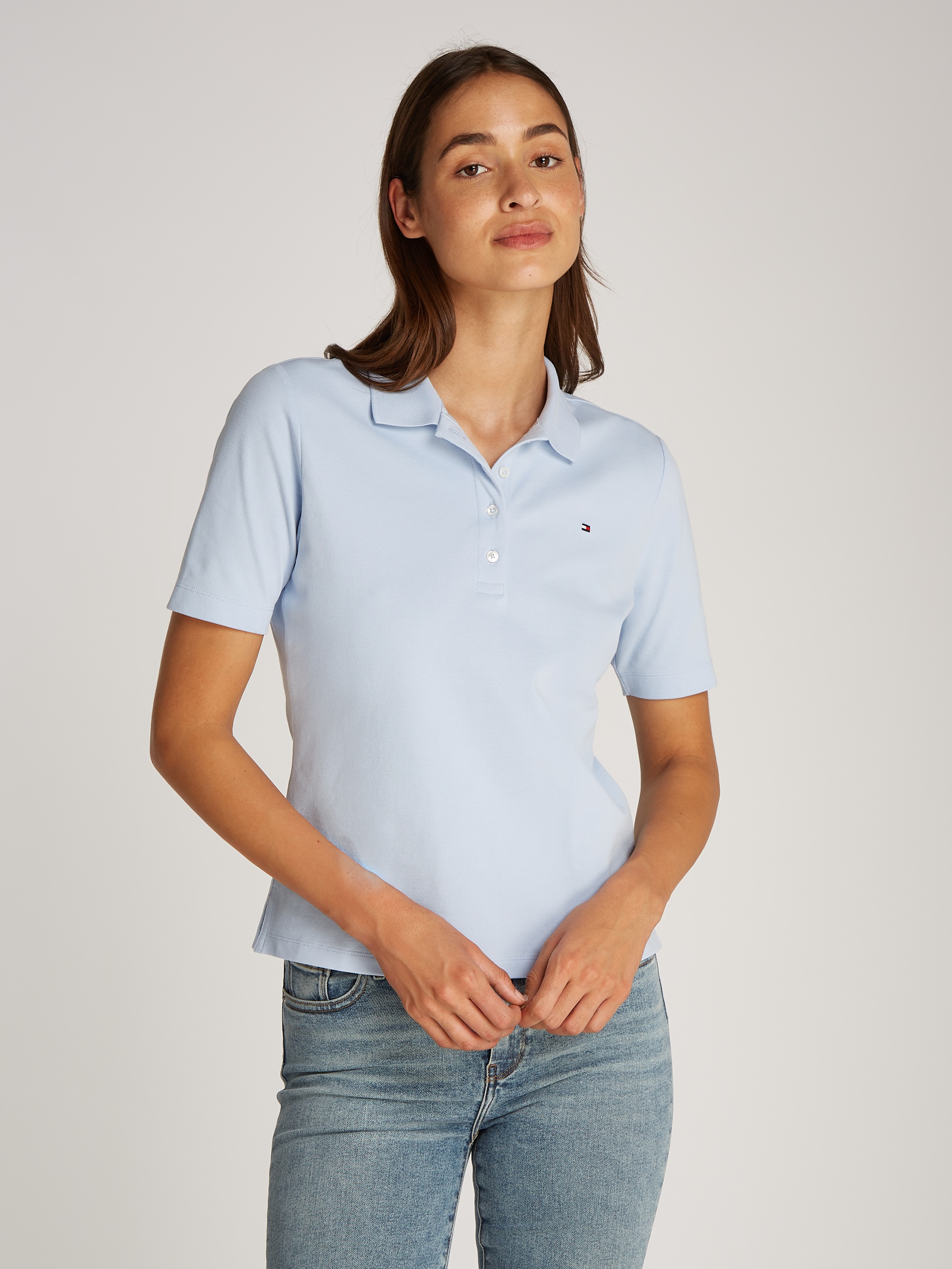 Tommy Hilfiger Poloshirt "Regular Fit Pique Premium Polo", Baumwollmischung günstig online kaufen