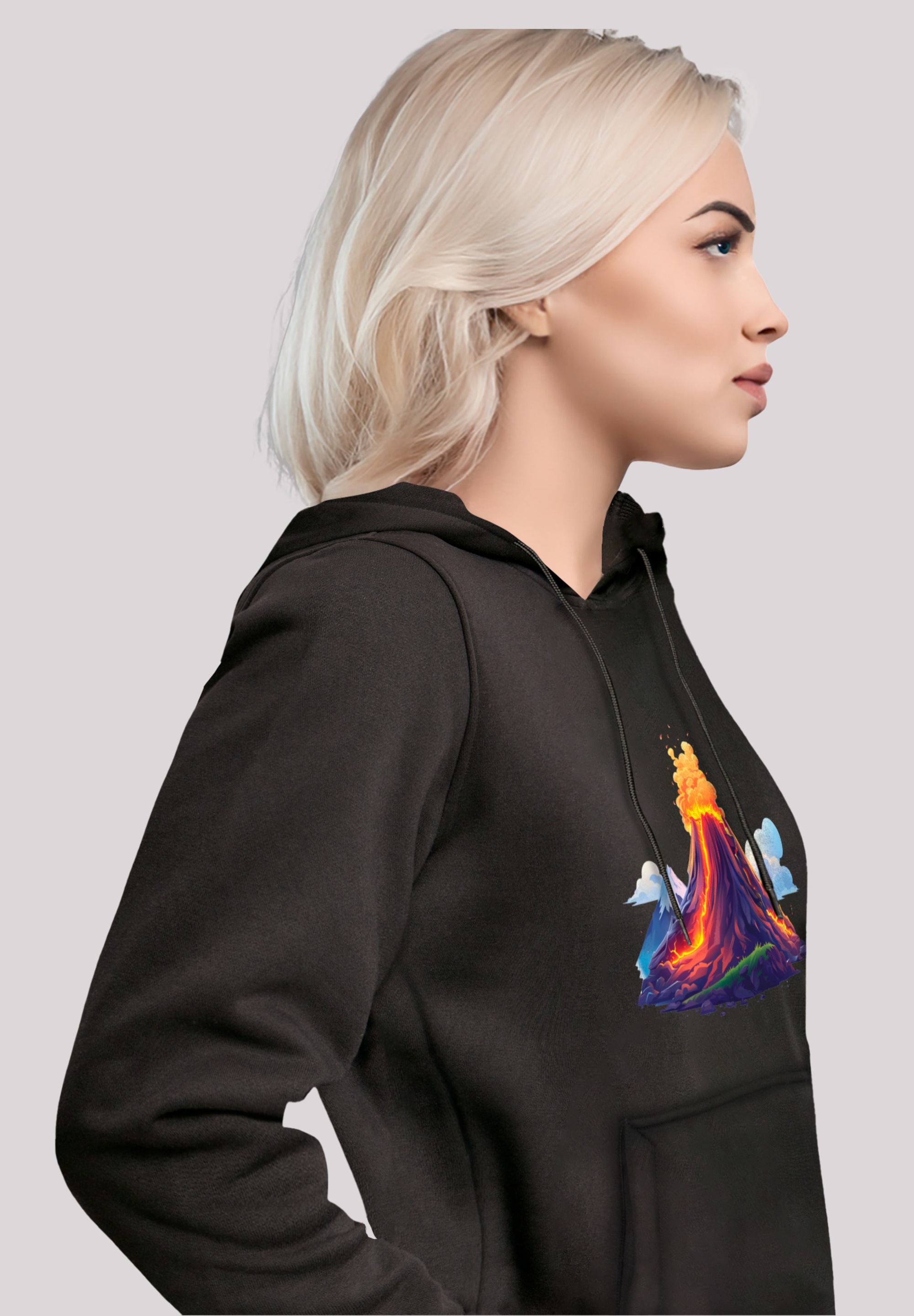 F4NT4STIC Kapuzenpullover »Vulkanausbruch«, Premium Qualität