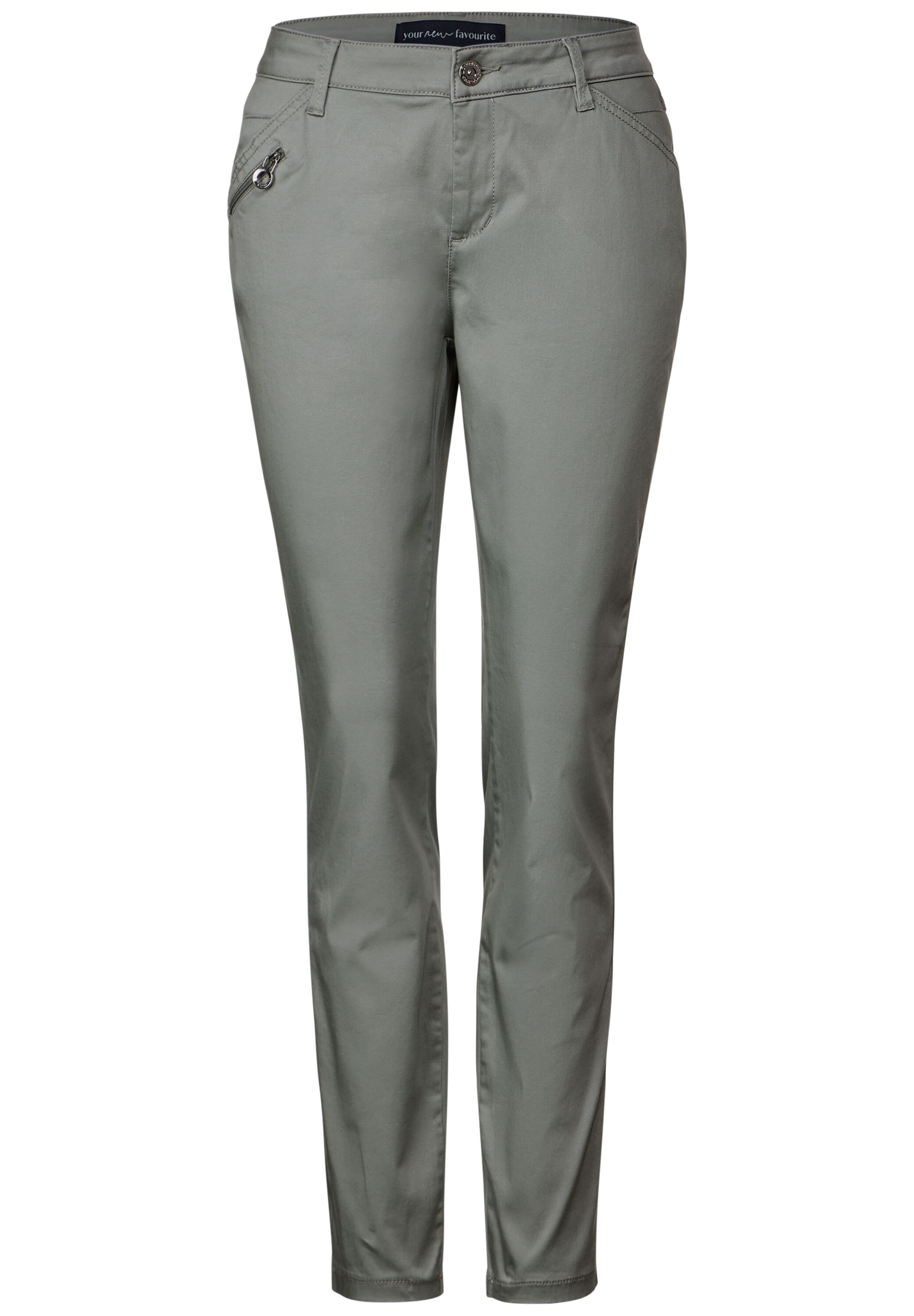 STREET ONE Röhrenhose, Middle Waist