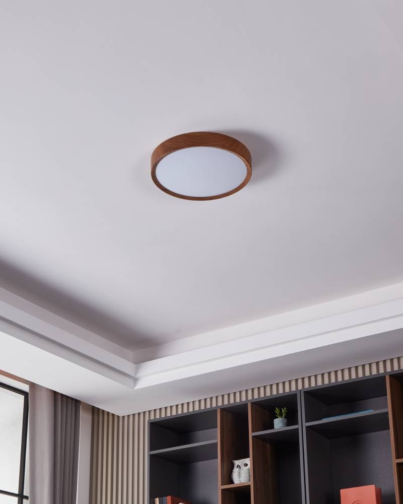 EGLO Deckenleuchte »MUSURITA«, 1 flammig, Leuchtmittel LED-Modul | LED wechselbar, LED Deckenlampe, Wohnzimmer, Schlafzimmer, Küche, Flur, modern, 34x6cm