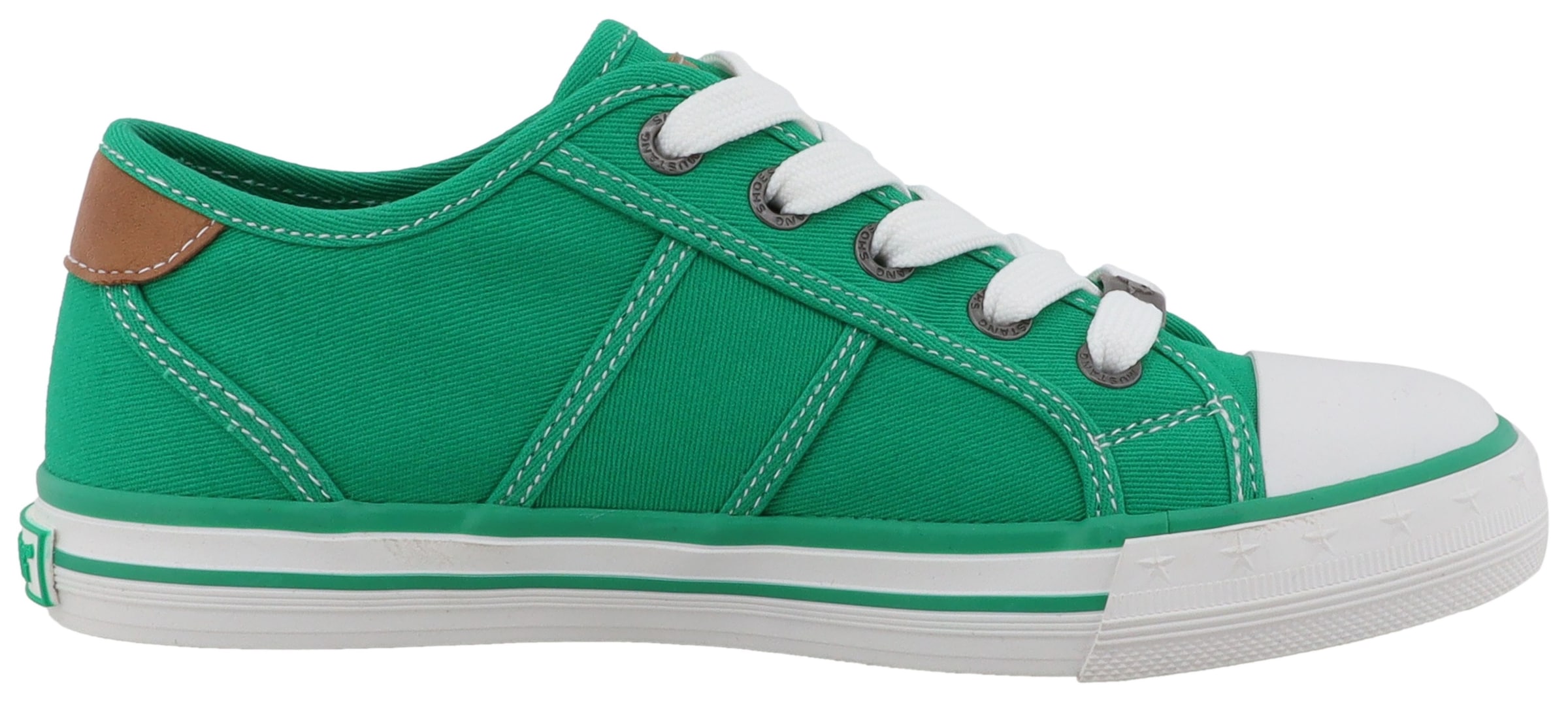 Mustang Shoes Sneaker »Gaspare«  Freizeitschuh, Halbschuh, Schnürschuh mit auffälliger Kontrastnaht