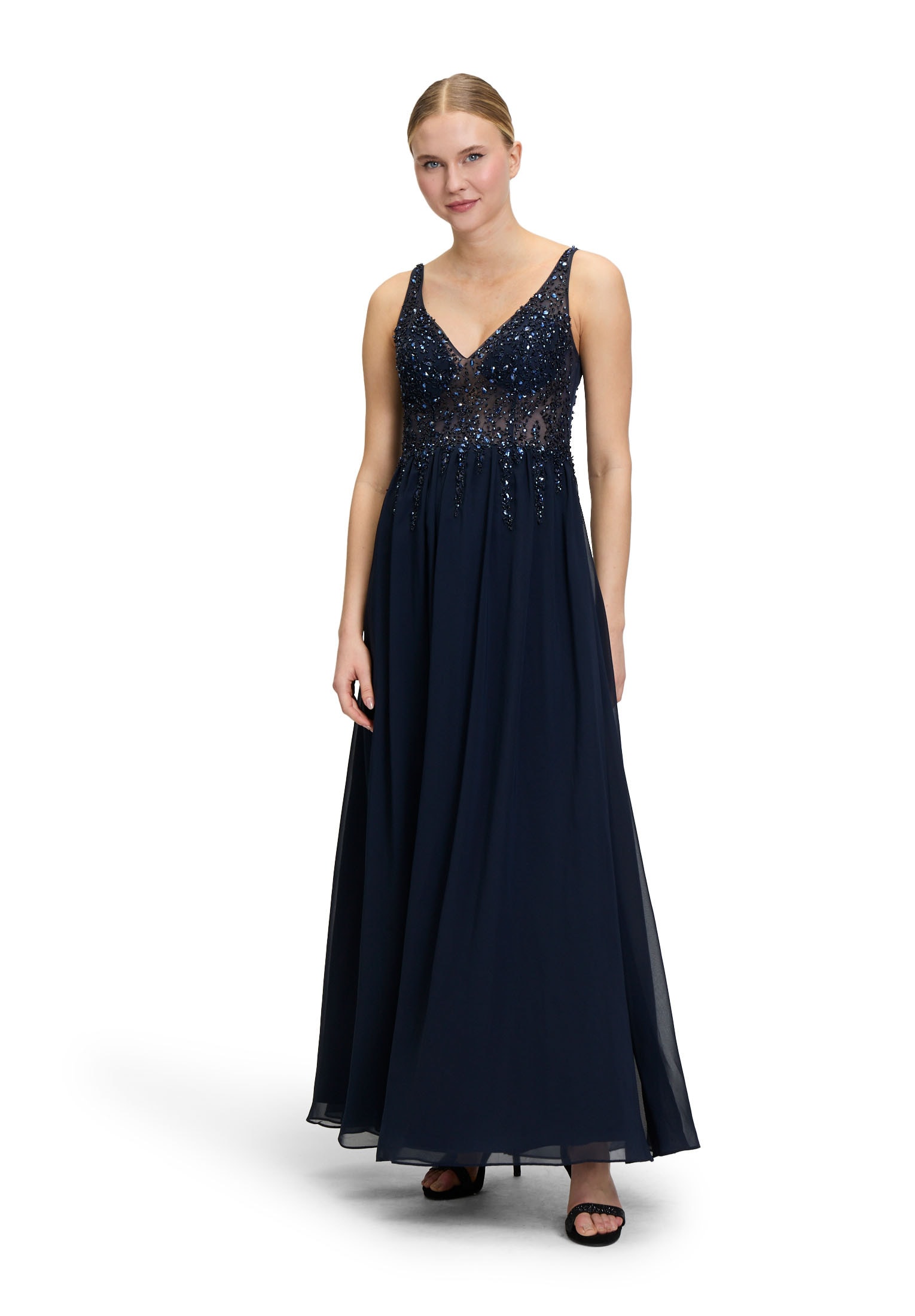 Vera Mont Abendkleid »Vera Mont Abendkleid mit Stickerei«, Glitzersteine