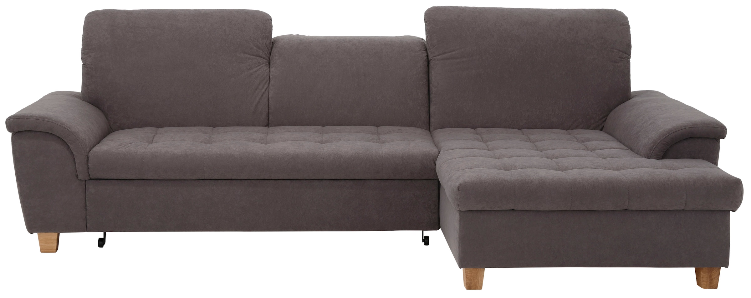 Home affaire Ecksofa »Lyla L-Form«, mit Recamiere, wahlweise mit Rückenfunktion und zusätzlich mit Bett