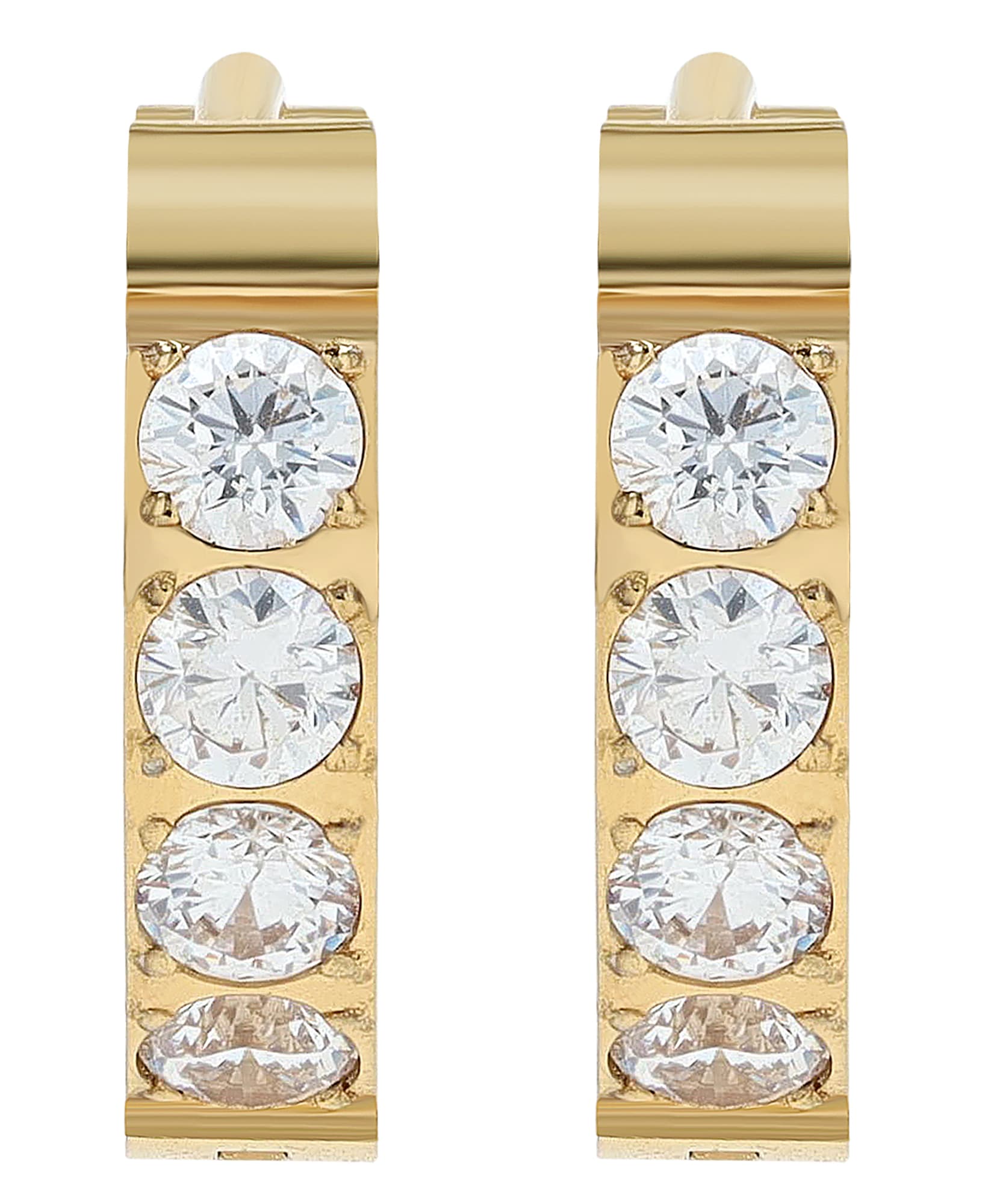 Adelia´s Klappcreolen "Damen Ohrringe – Klappcreole aus Edelstahl mit Stras günstig online kaufen