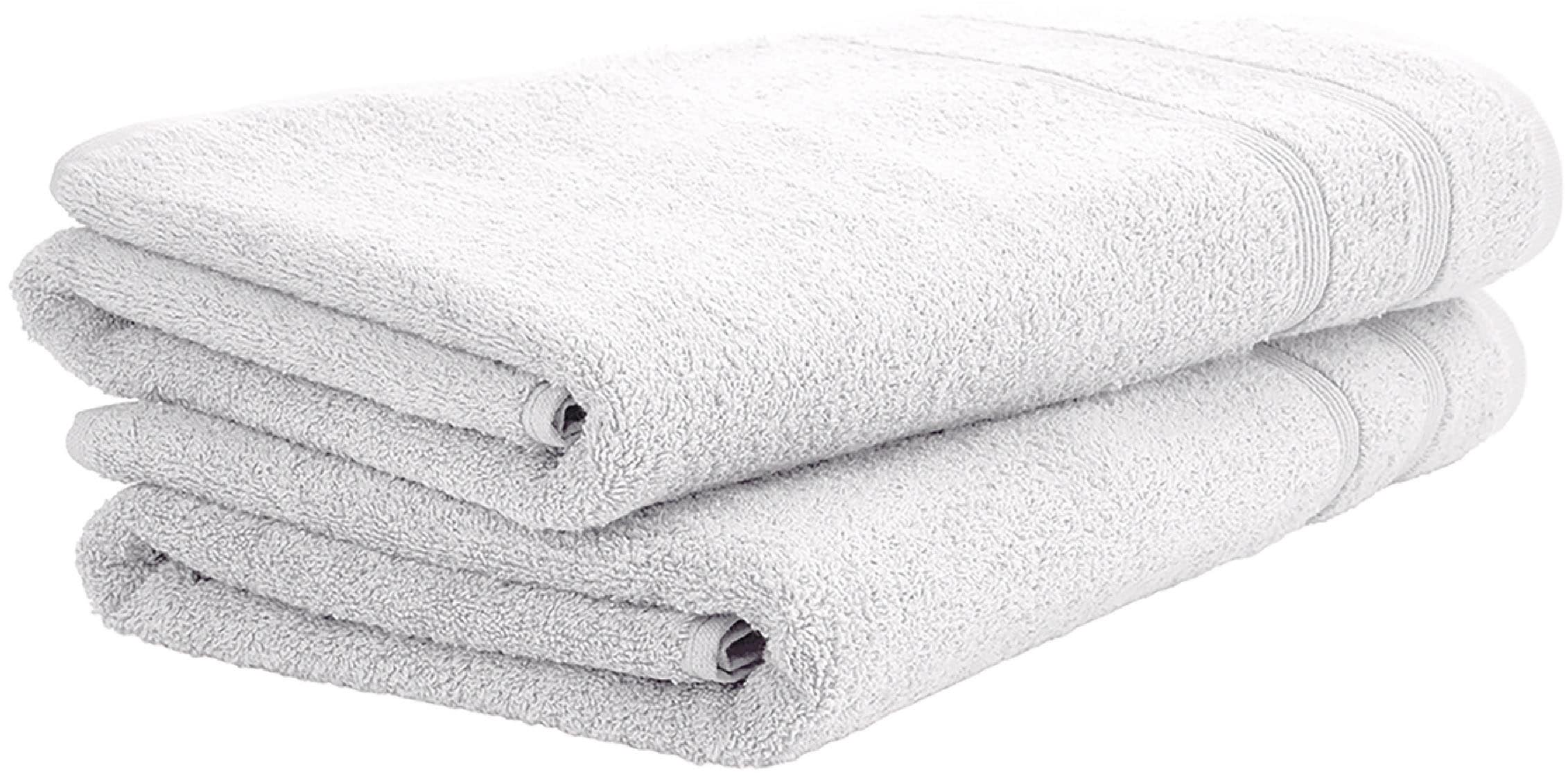 Duschtücher, B:70cm L:140cm, weiß, UNCOVER BY SCHIESSER, Frottier, Frottier, Handtücher, "Brooklyn mit dezenter Bordüre in Hoch-Tief-Optik", Made in