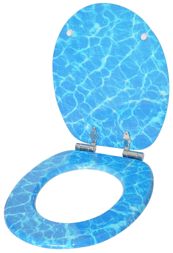 Sanilo Badaccessoire-Set »Lagune«, (Komplett-Set, 3 tlg.), bestehend aus WC-Sitz, Badteppich und Waschbeckenstöpsel