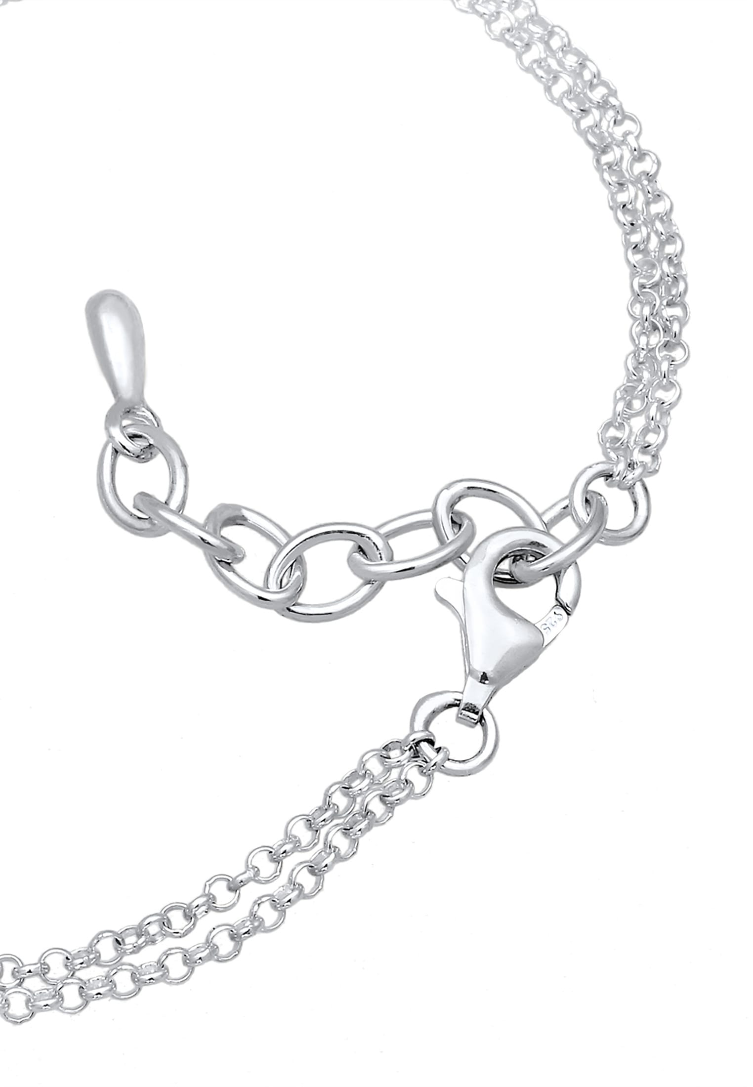 Elli DIAMONDS Armband »Infinity Diamant Schwarz (0,195 ct) 925 Sterling Silber«