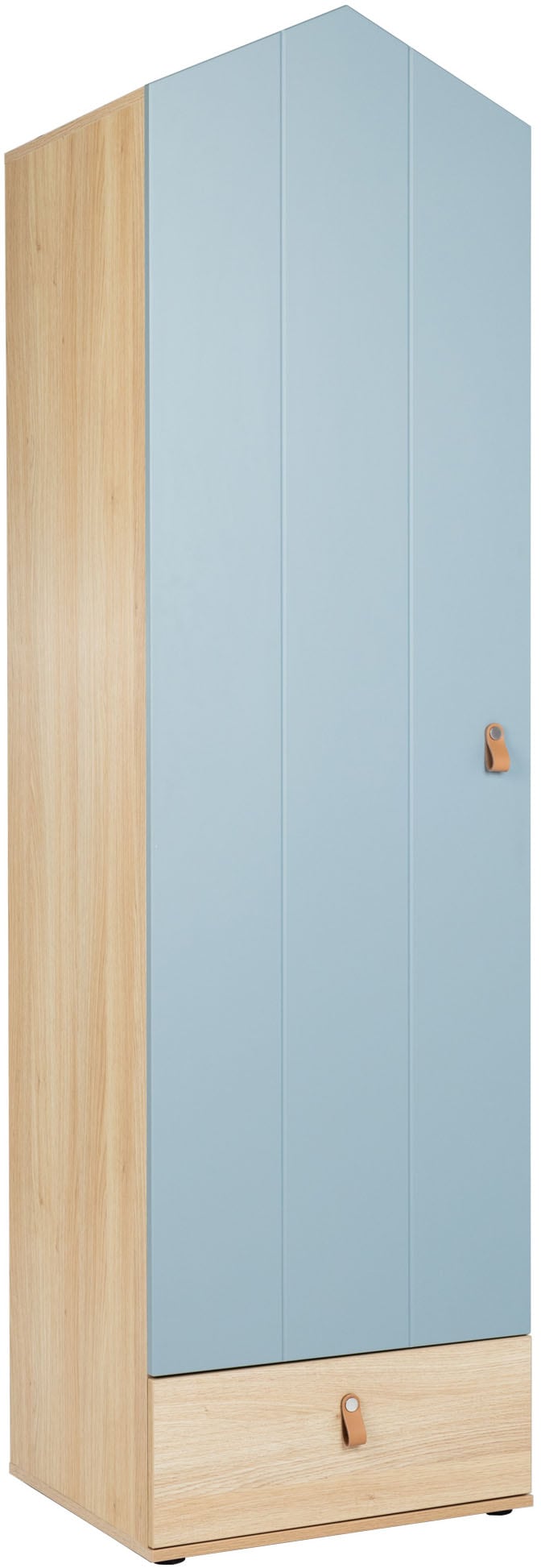 arthur berndt Babyzimmer-Komplettset »Babyzimmer-Set »Roofy« 3-teilig mit 1-türigem Kleiderschrank«, (Set, 3 tlg., Babymöbel-Set »Roofy« Kleiderschrank,Kinderbett+Wickelkommode)
