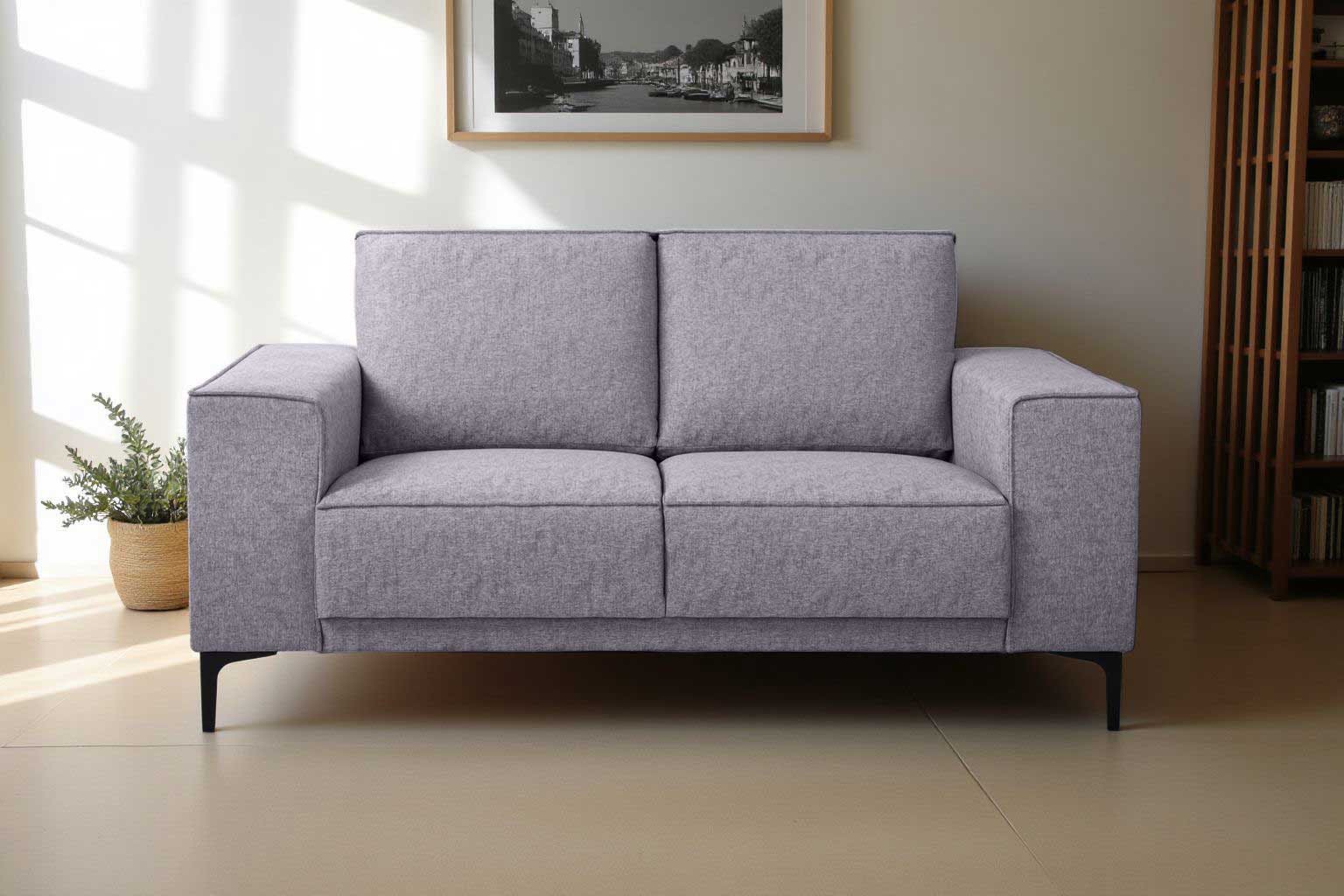 Places of Style 2-Sitzer "Kompaktsofa Oland, Struktur, Flachgewebe, Luxus-M günstig online kaufen