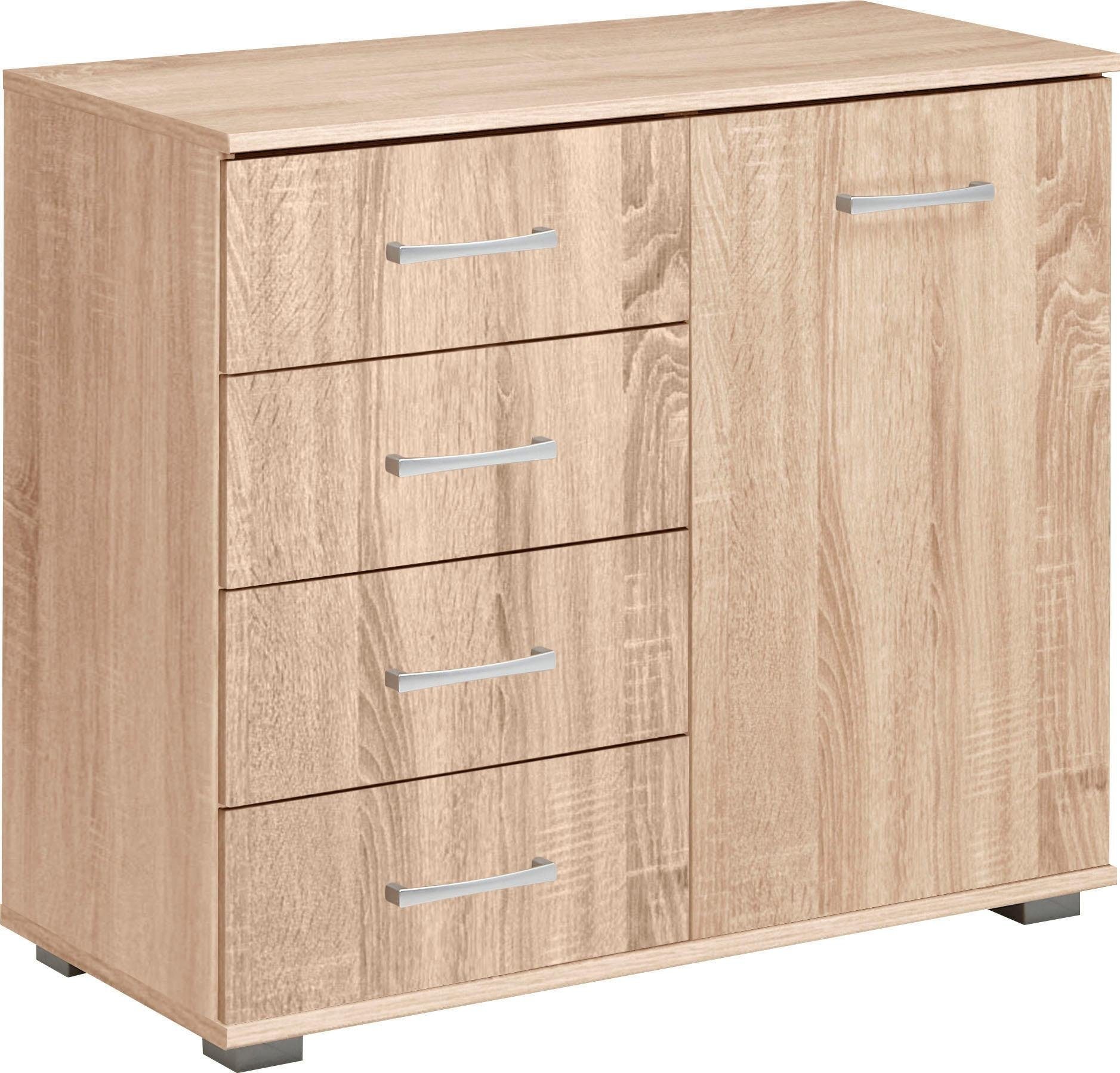 priess Kombikommode "Barcelona mit 4 Schubkästen und Tür in 6 Farben" günstig online kaufen