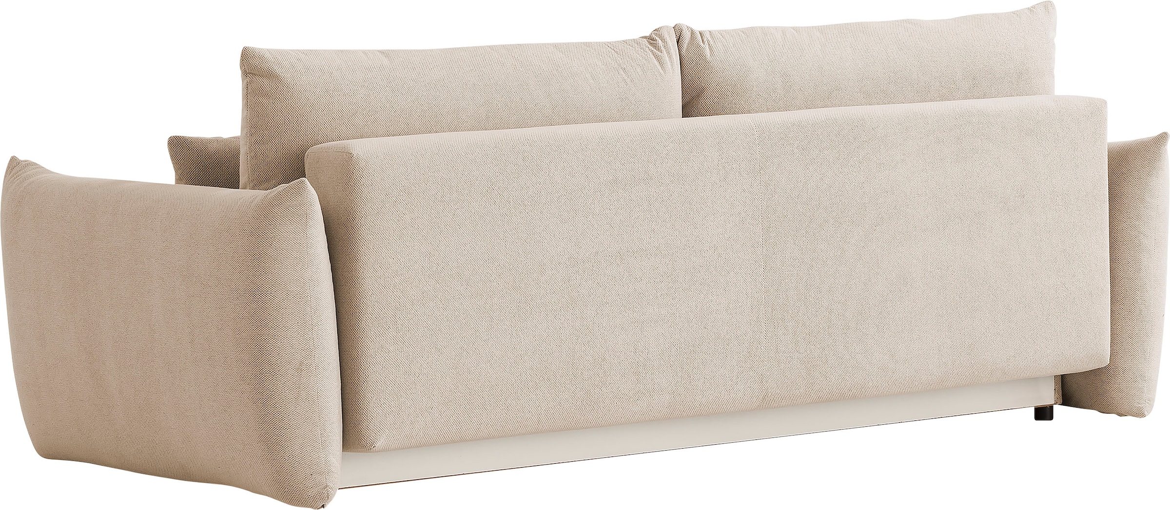 andas 3-Sitzer »MAVAS Schlafsofa mit Bettkasten«, ca.240/108cm (Liegefläche 212/145 cm), Cord, Chenille, Struktur