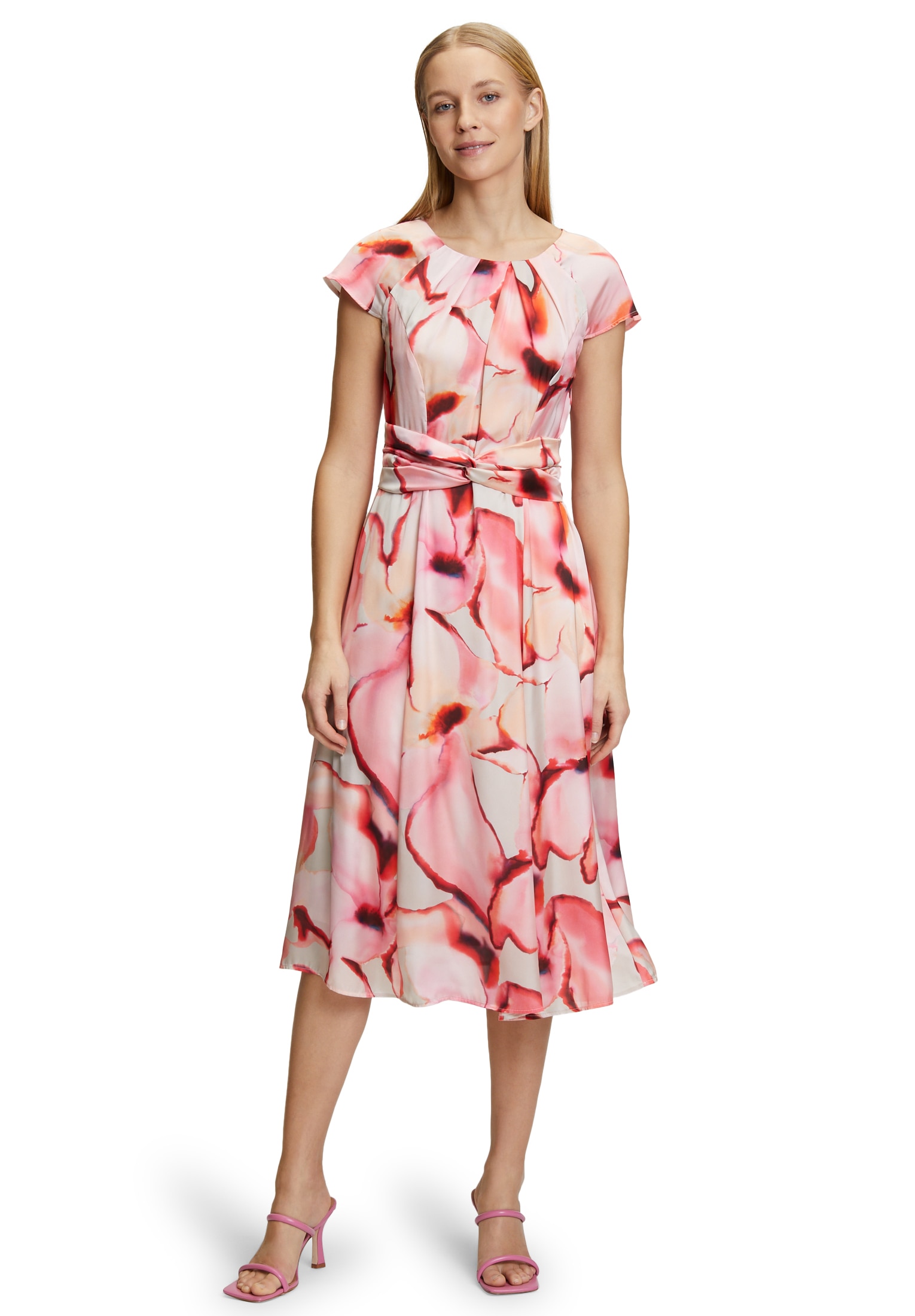 Betty Barclay Sommerkleid "Betty Barclay Damen Sommerkleid mit Raffung", Fo günstig online kaufen