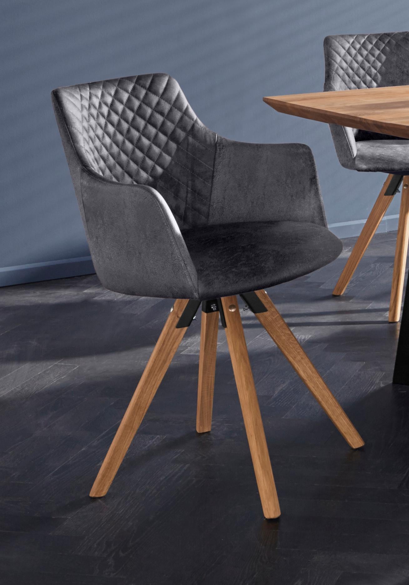 Home affaire Armlehnstuhl "LISABON" (Set) 2 Stk.mit Drehfunktion, Bezug aus günstig online kaufen