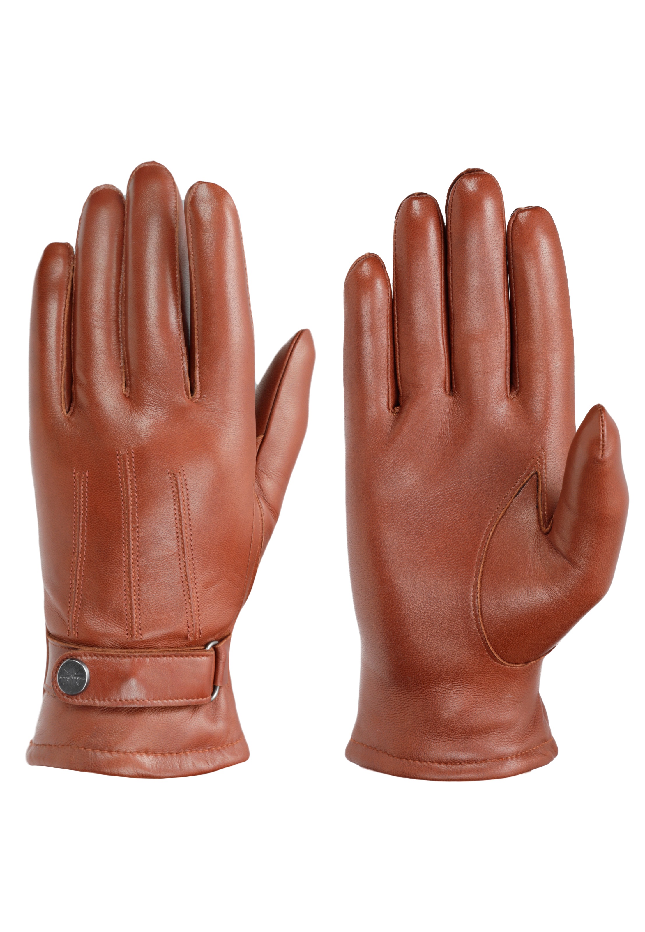 PEARLWOOD Herren Lederhandschuhe "BROOKS"chestnut, Gr. 9, unifarben, Lammleder, Handschuhe, weiches Innenfutter, Wollanteil, verstellbarer Lederriegel