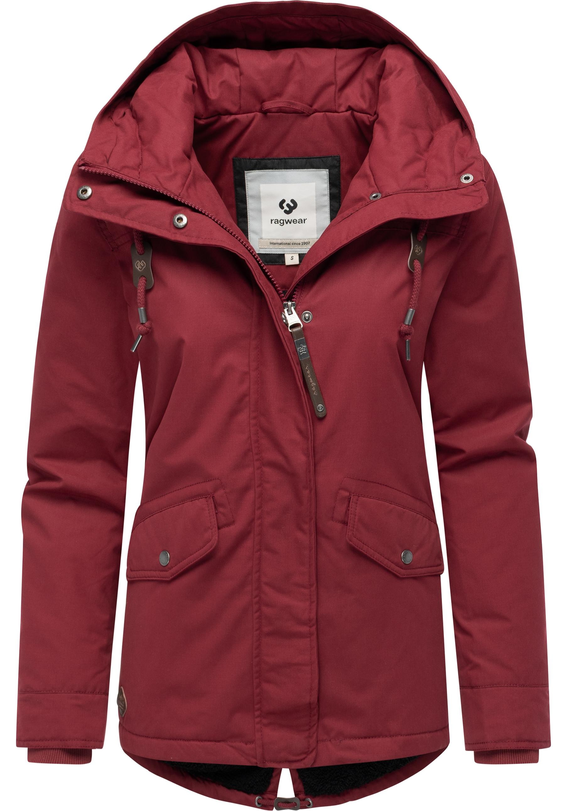 Ragwear Winterjacke »Parkker Warm YOUMODO«, mit Kapuze, Winter Parka mit kuscheligem Teddy-Innenfutter