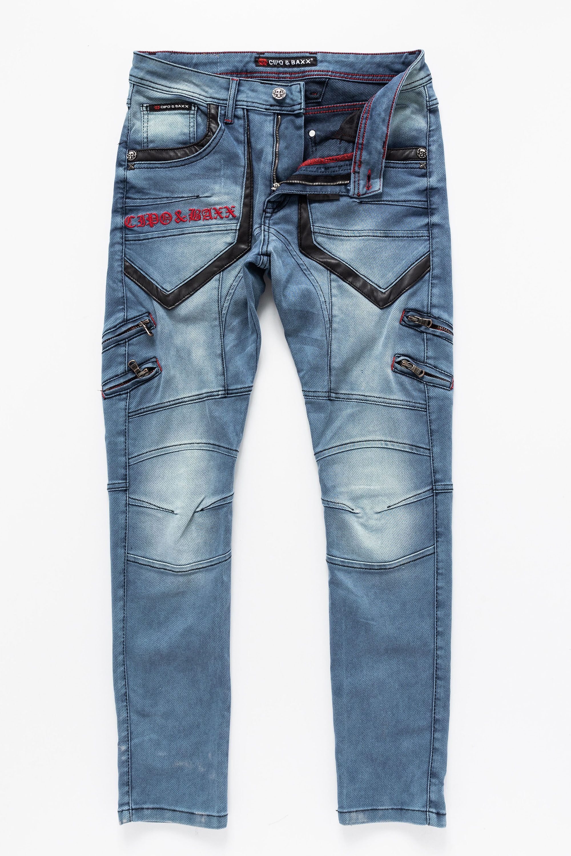 Cipo & Baxx Cargojeans »Hose«, Lässige Details und Applikationen