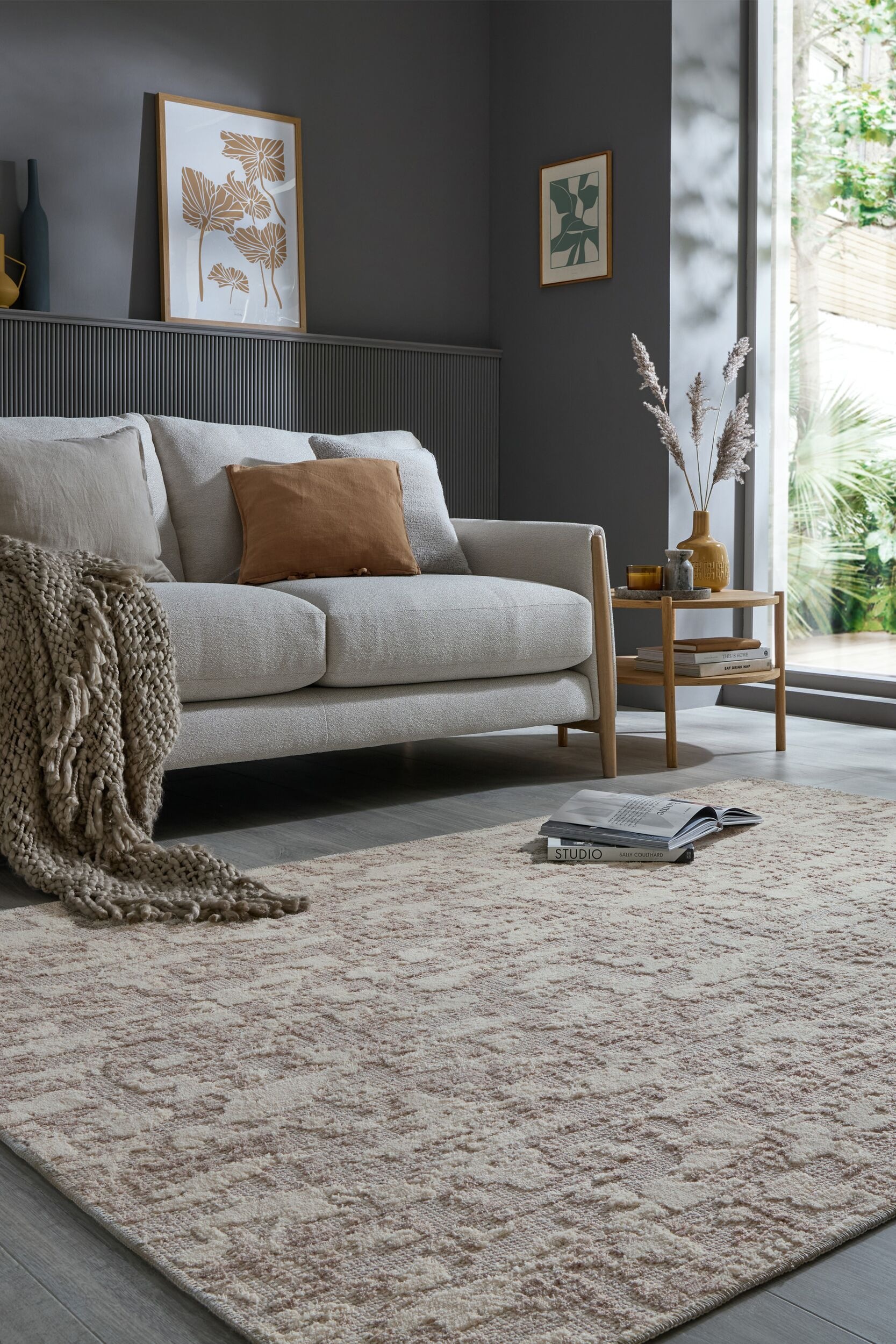 FLAIR RUGS Teppich »Connely«, rechteckig, 4 mm Höhe, Waschbarer Abstrakter Teppich