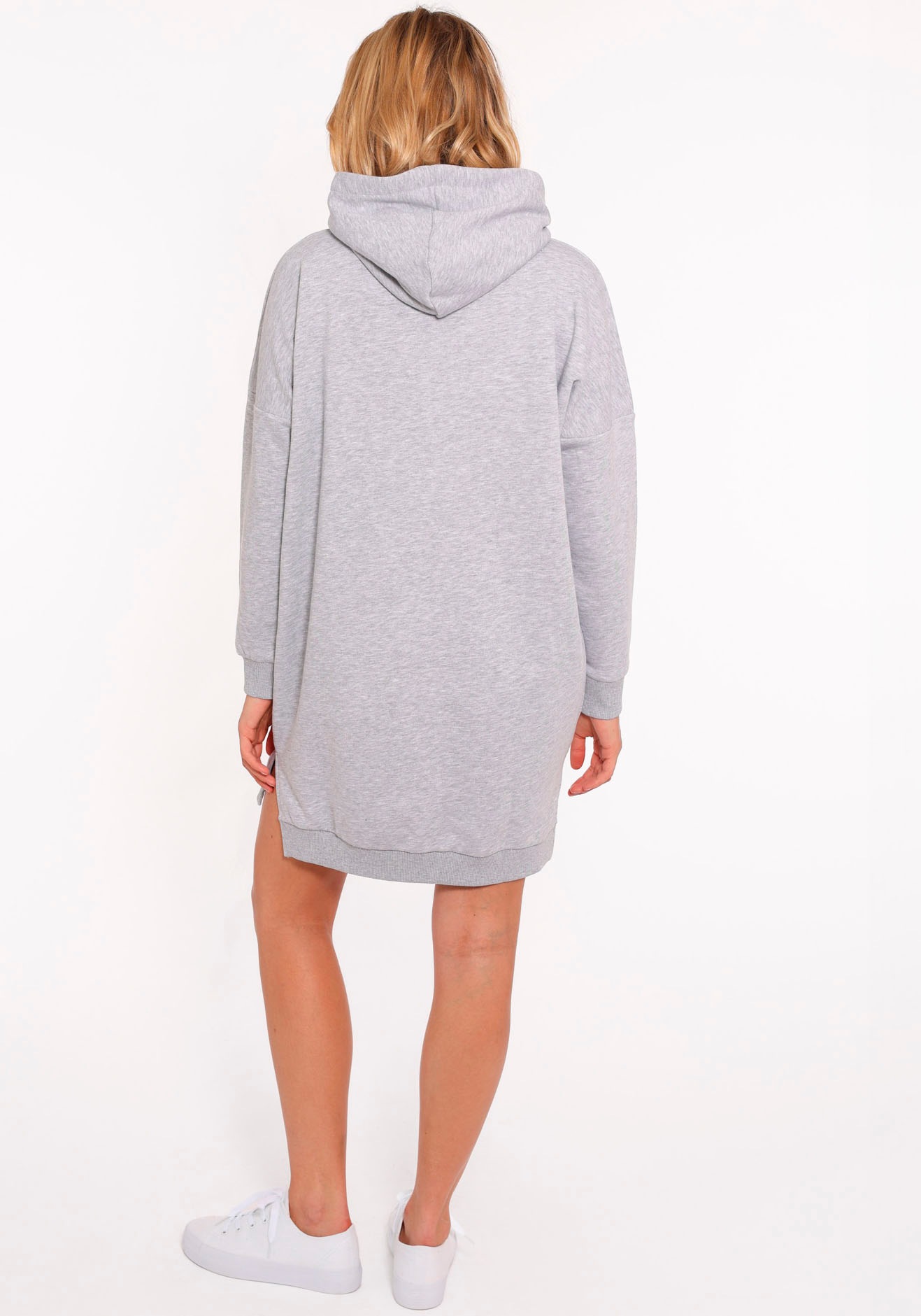 Zwillingsherz Sweatkleid ""Love Amour Liebe"" Kängurutasche mit praktischen günstig online kaufen