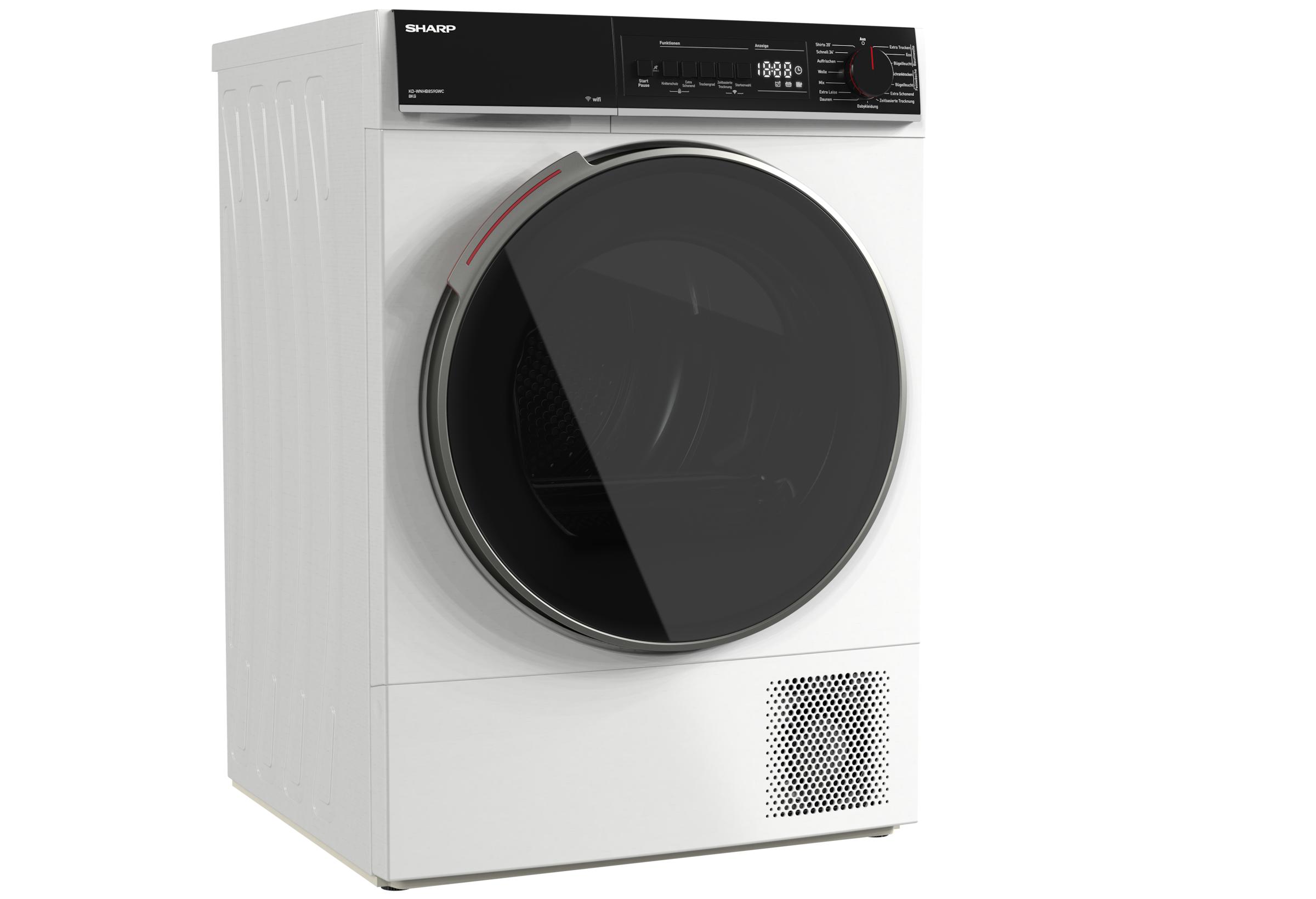 Sharp Wärmepumpentrockner "KD-WNHB8S9GWC-DE" 8kg / +WIFI / EEKC / 2 Tasten günstig online kaufen