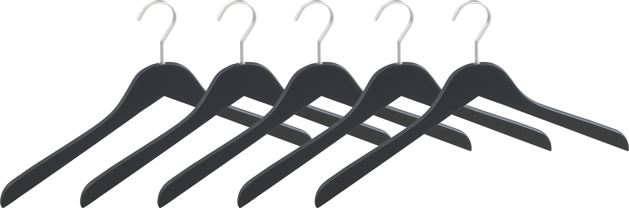 WENKO Kleiderbügel "Modell Paris" Garderobenbügel aus Holz, schlanke Form, günstig online kaufen