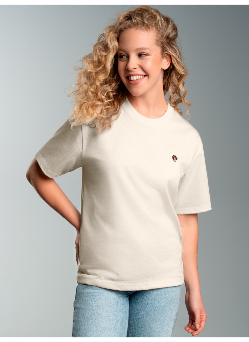 Thumbnail - Trigema T-Shirt "TRIGEMA Heavy Oversized T-Shirt mit Affe Charly-Stickmotiv" 1 Stk. tlg.